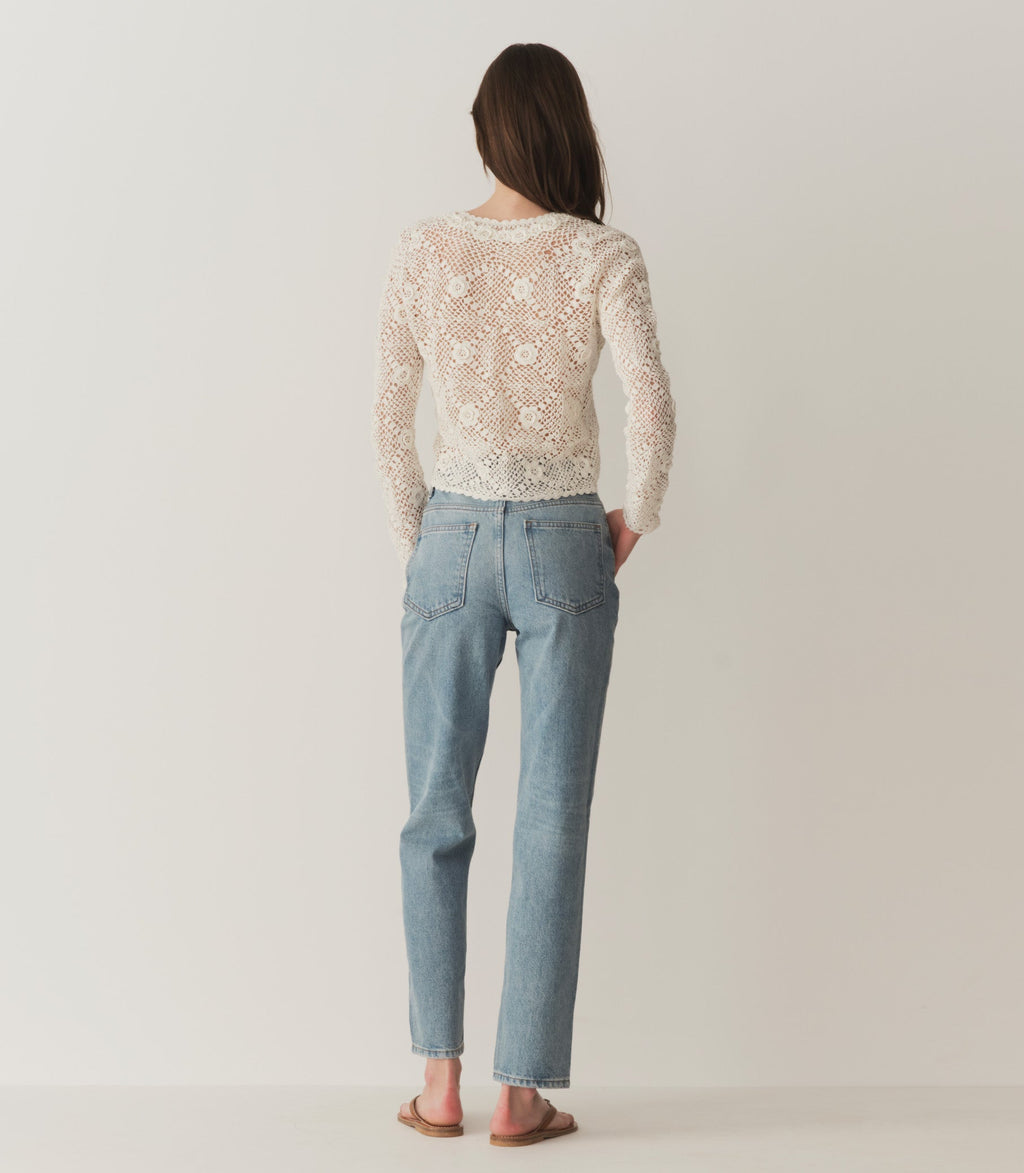 HMD -- OTTOLINE CARDIGAN -- PEARL
