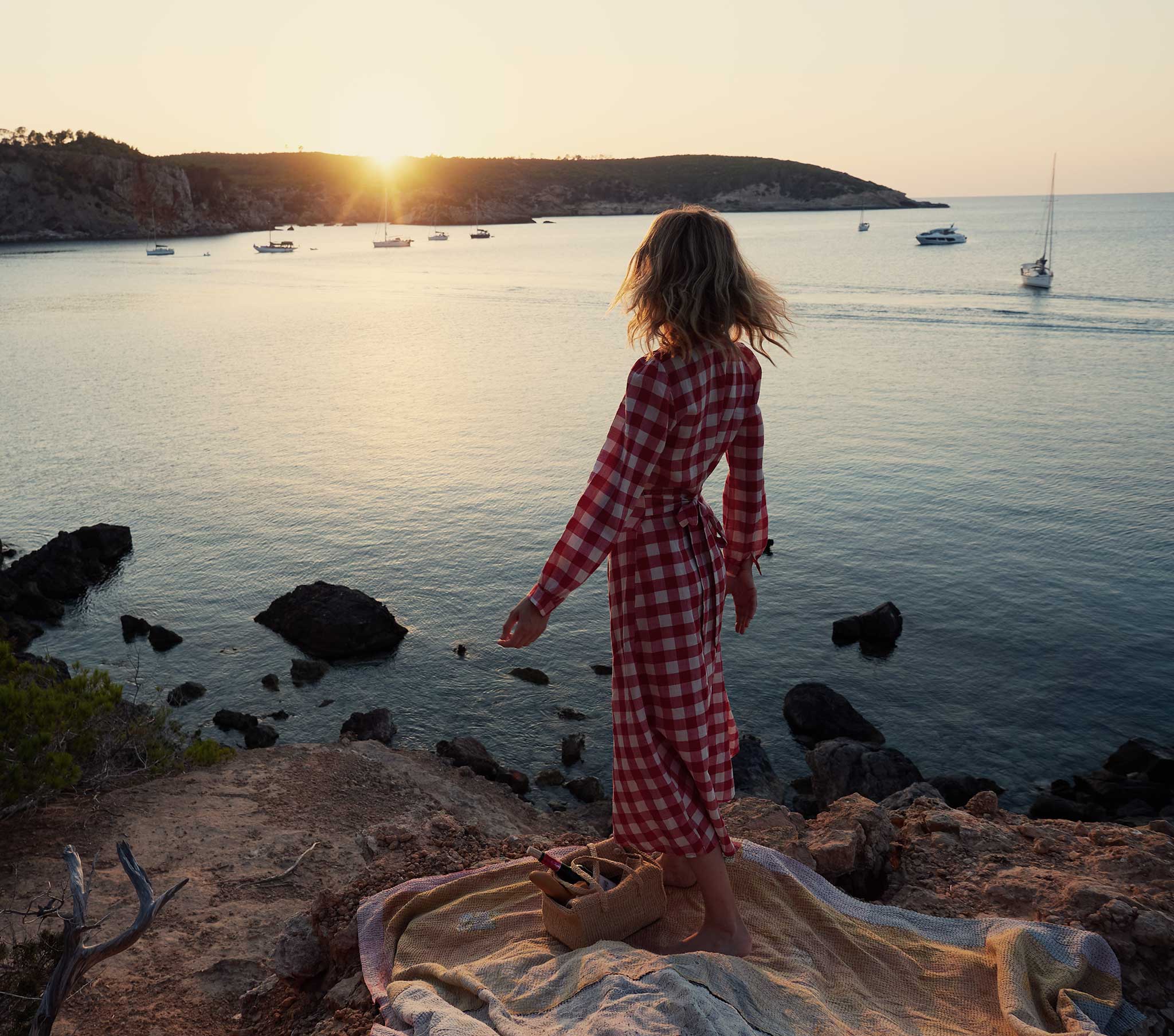 HMD -- CHARLESTON DRESS -- ST OUEN SWEET CHERRY PLAID