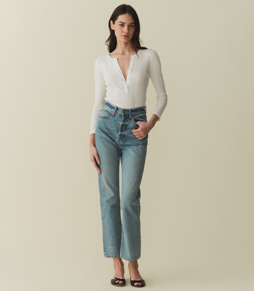 HMD -- PAOLA CASHMERE BLEND TEE -- SALT