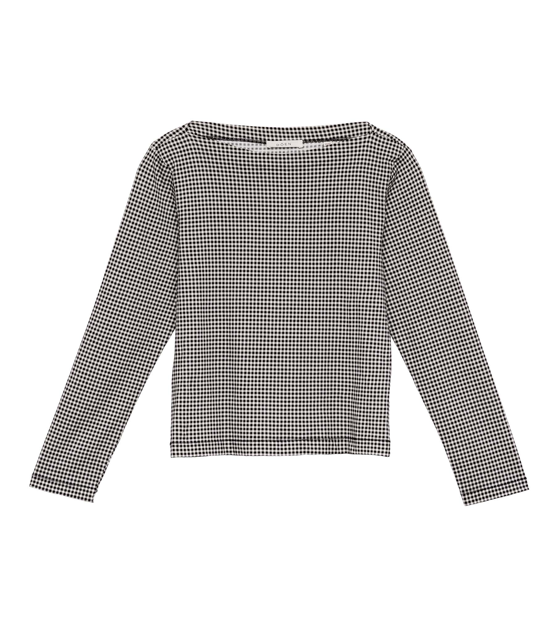 HMD -- PAULETTE TEE -- NOIR LA MADDALENA GINGHAM
