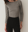 HMD -- PAULETTE TEE -- NOIR LA MADDALENA GINGHAM