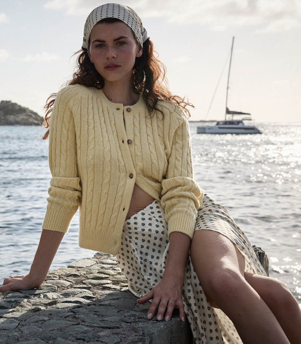 HMD -- PENROSE CARDIGAN -- LEMON CHIFFON