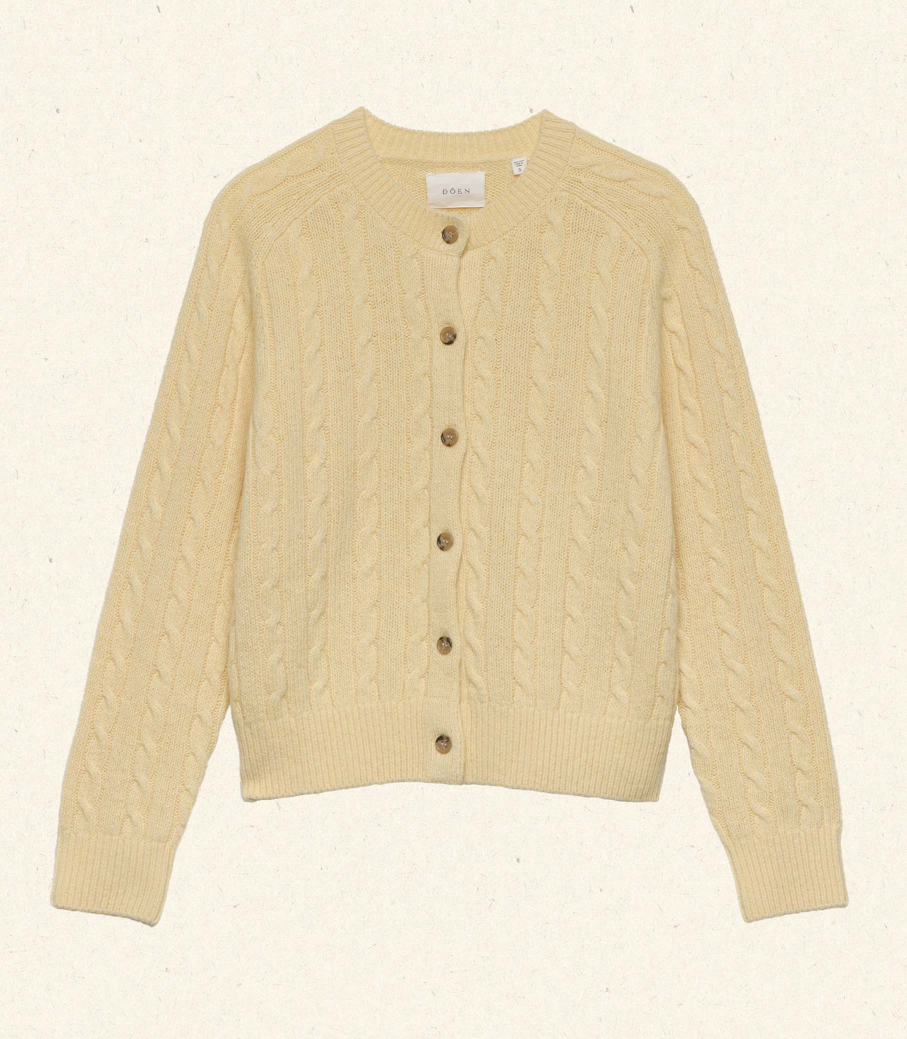 HMD -- PENROSE CARDIGAN -- LEMON CHIFFON