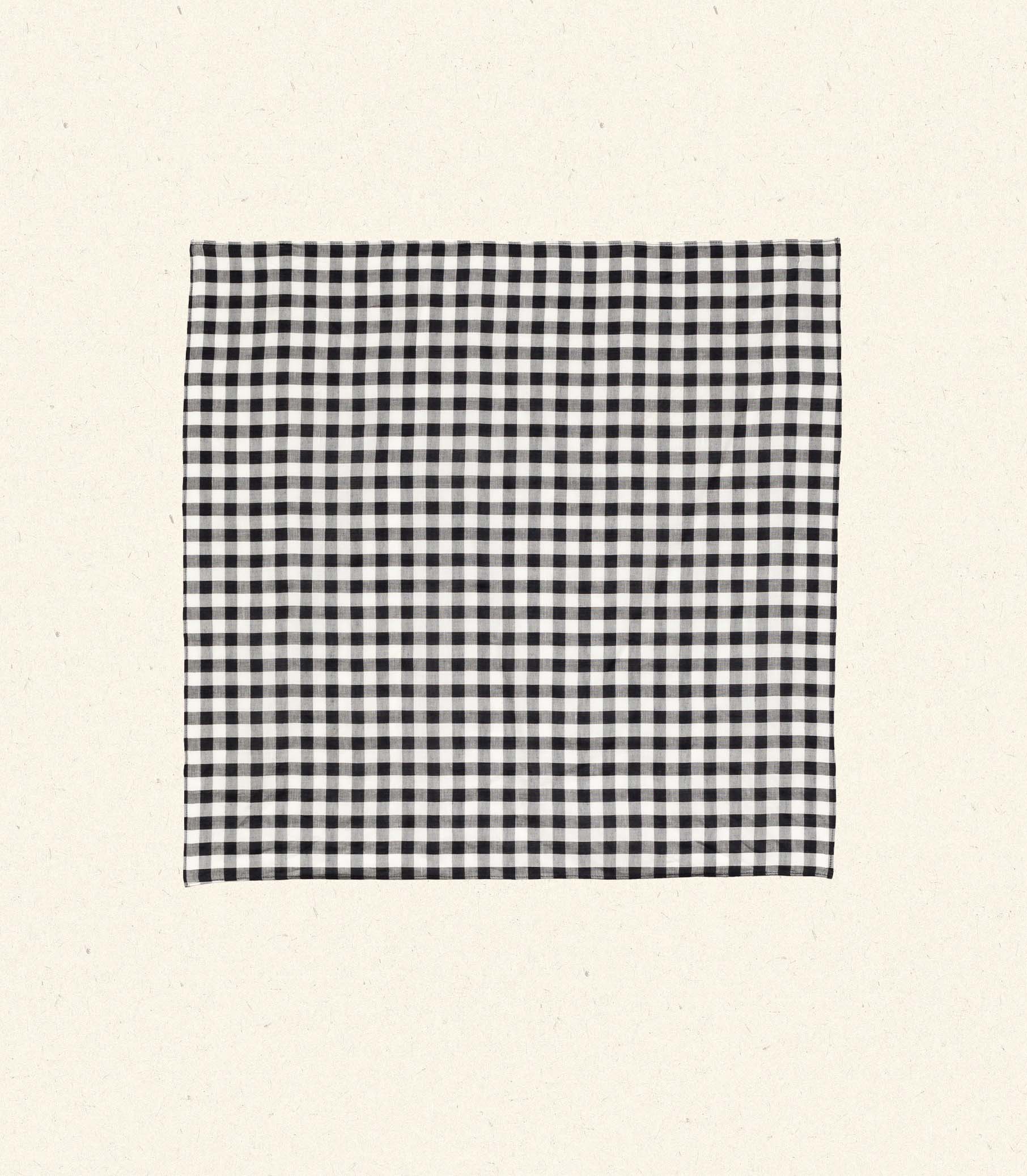HMD -- PETIT PENNY BANDANA -- BLACK MARILYN GINGHAM