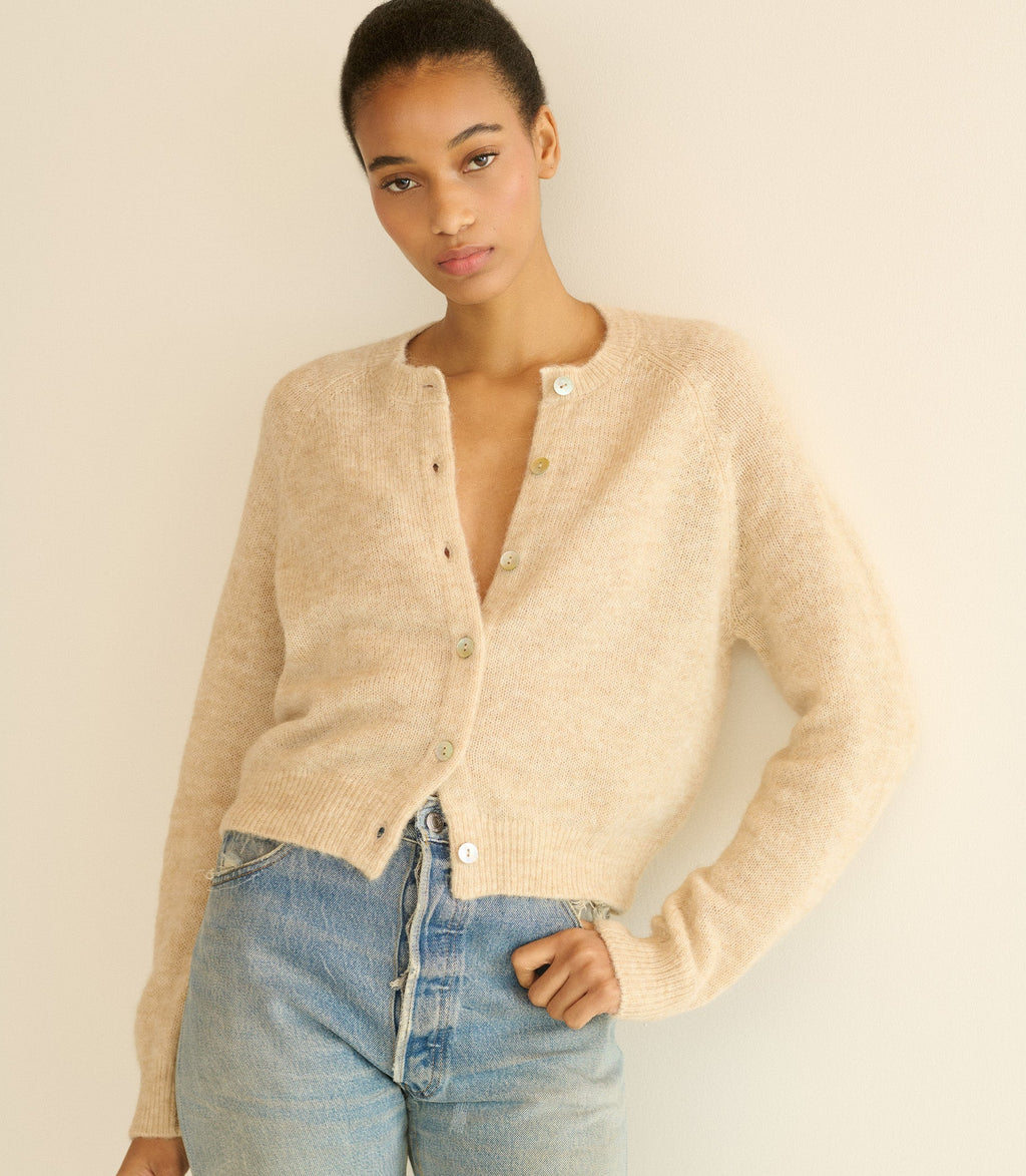 HMD -- PETRA CARDIGAN -- HAZELNUT CREME