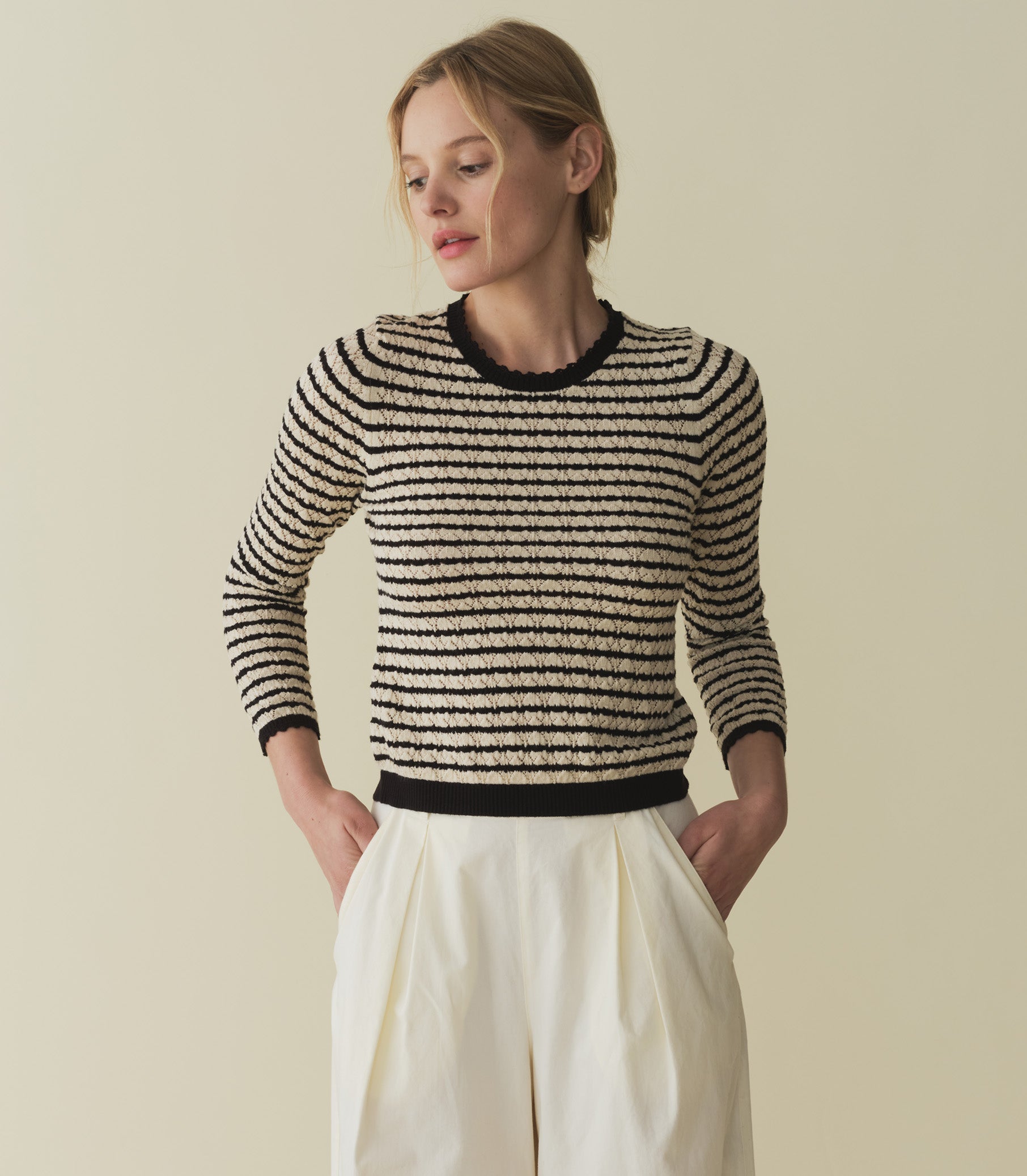 HMD -- PRUDENCE SWEATER -- ALLAIRE STRIPE