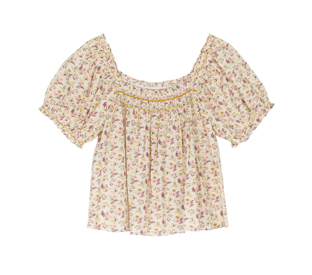 HMD -- PORTIA TOP -- FEATHERED FLORAL