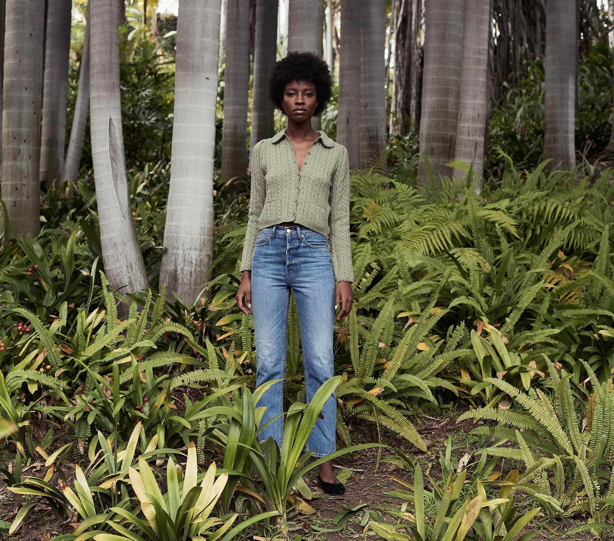 HMD -- POSEY CARDIGAN SWEATER -- FERN
