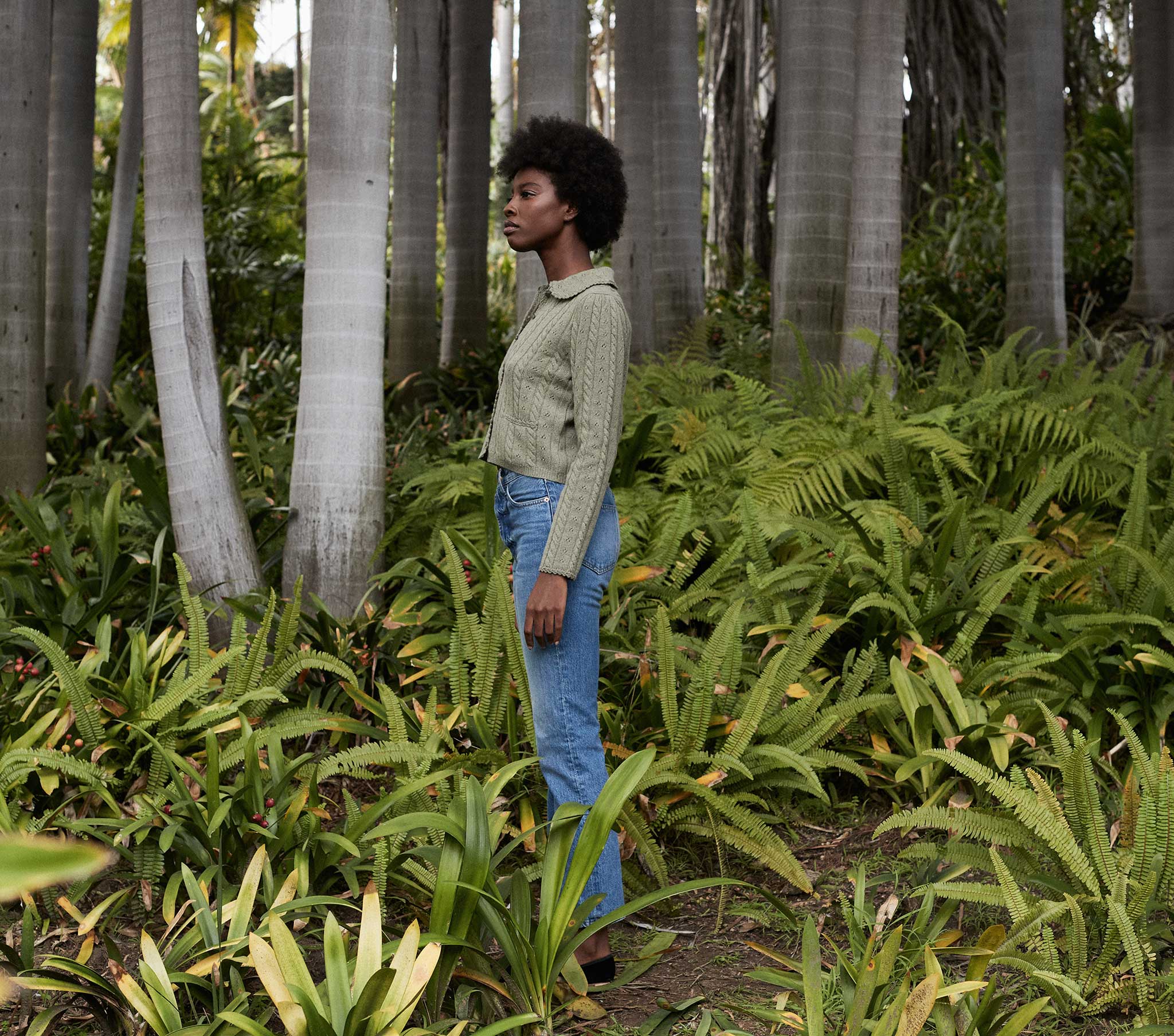 HMD -- POSEY CARDIGAN SWEATER -- FERN