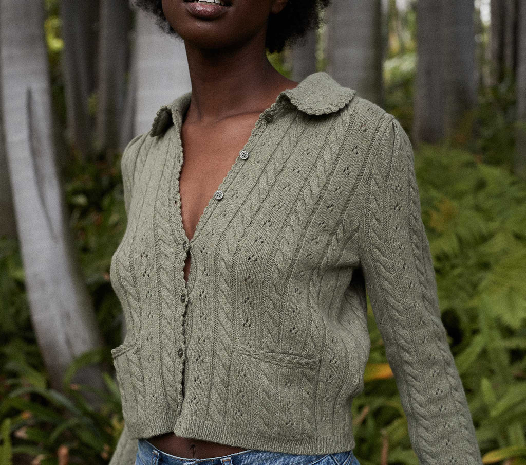 HMD -- POSEY CARDIGAN SWEATER -- FERN