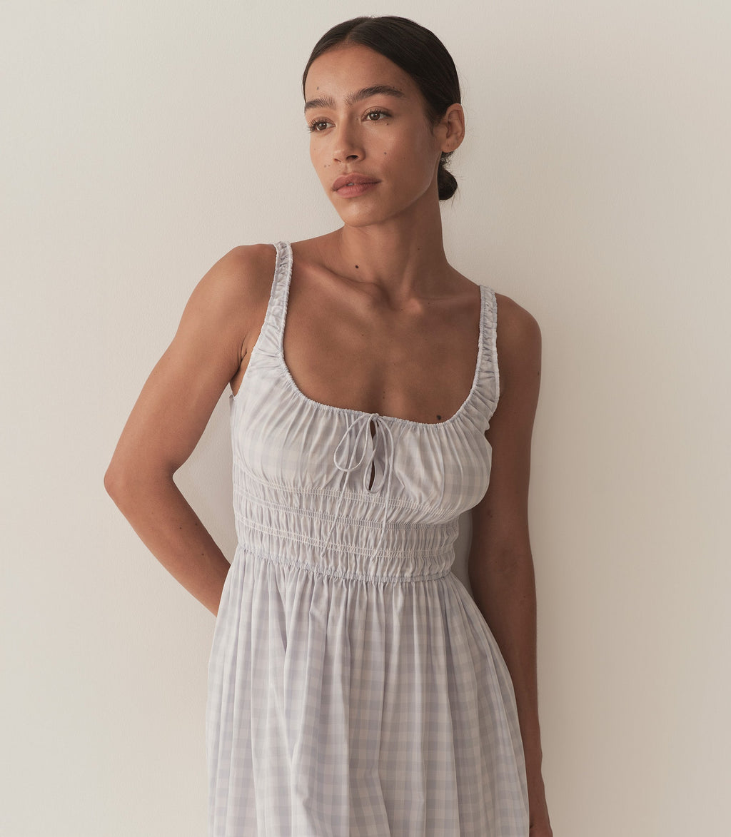 HMD -- QUILLA DRESS -- MARJORIE GINGHAM