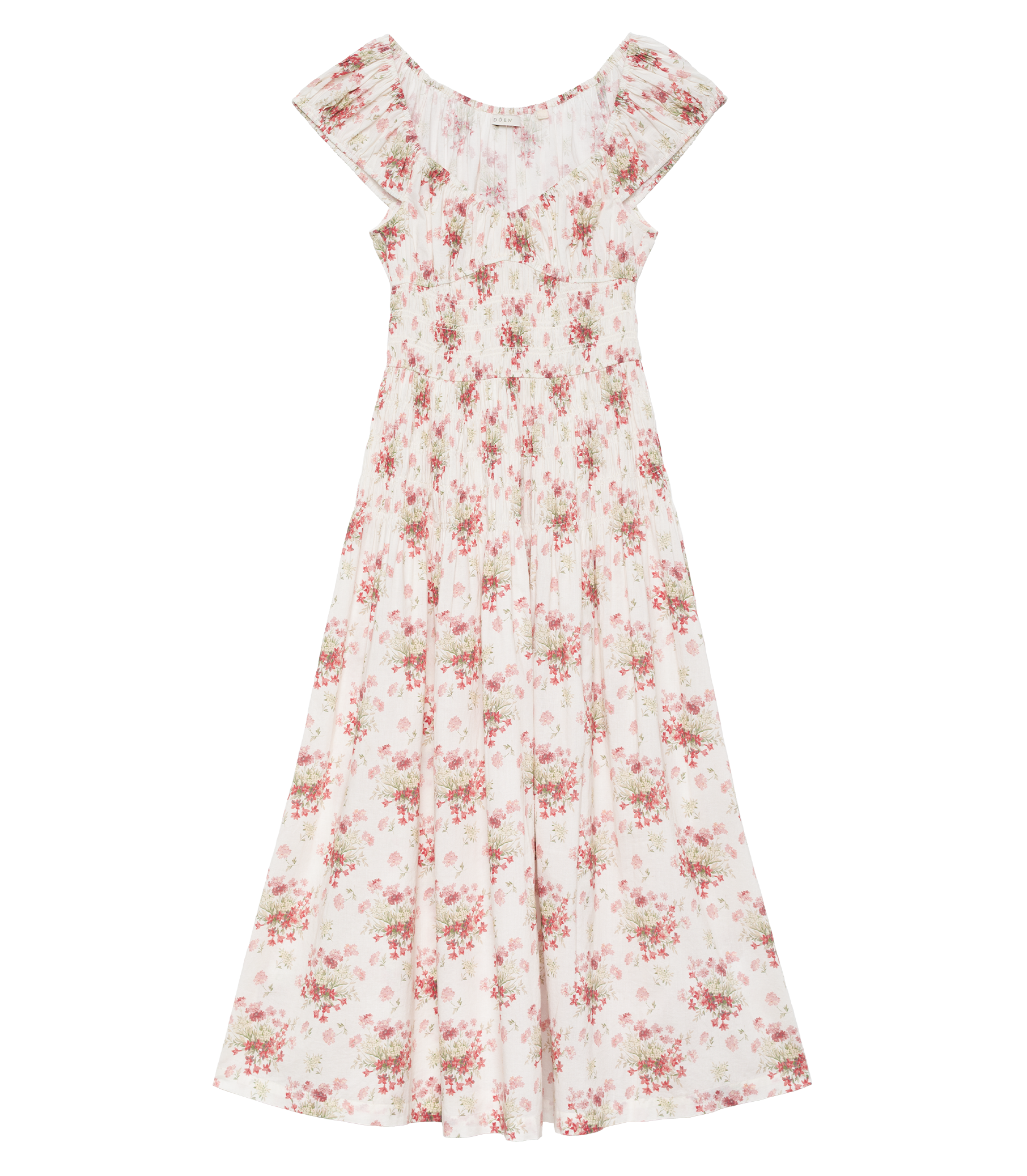 HMD -- QUINETTE DRESS -- IVORY LANTANA FLORAL