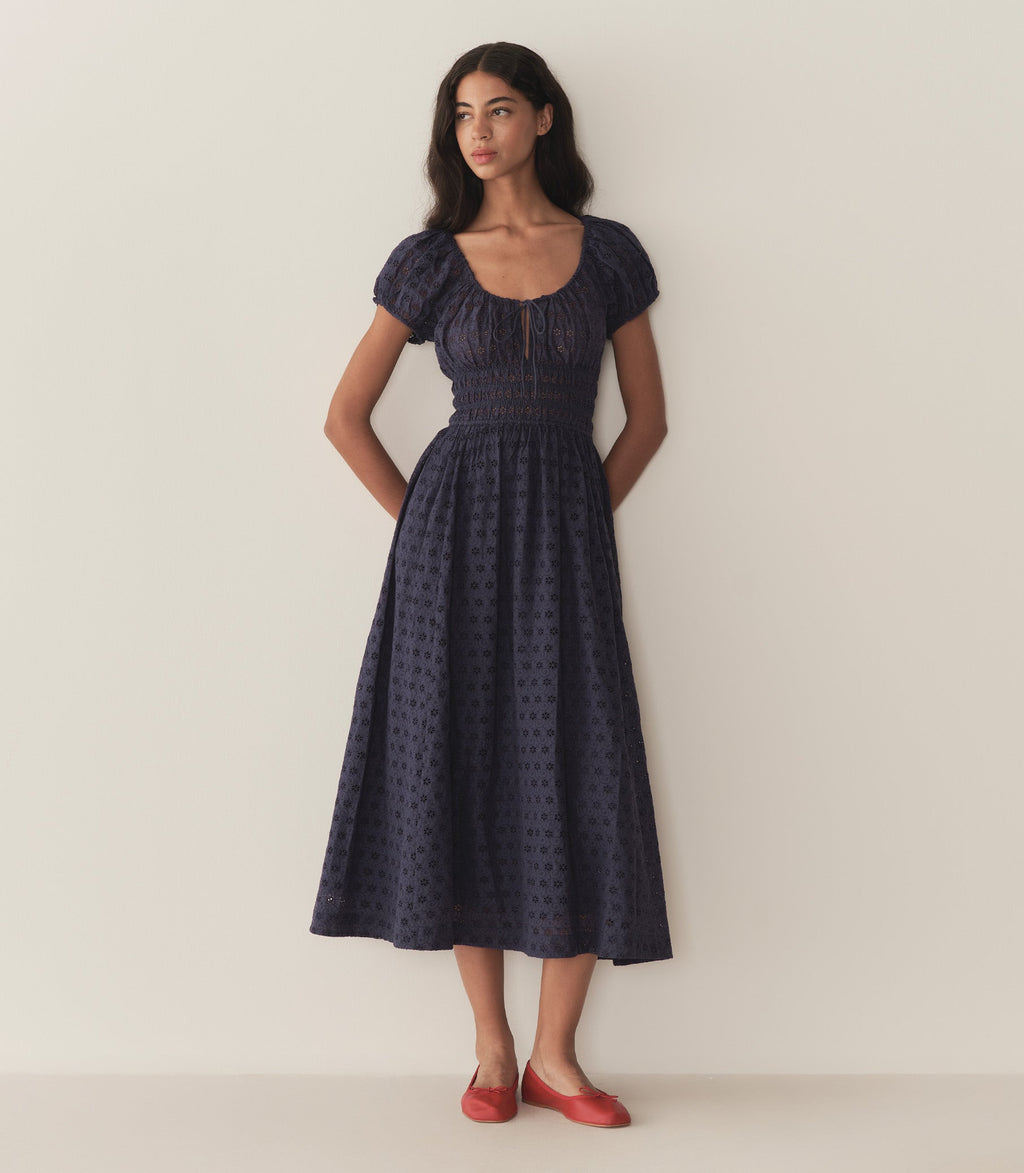 HMD -- QUINN DRESS -- ADRIATIC EYELET