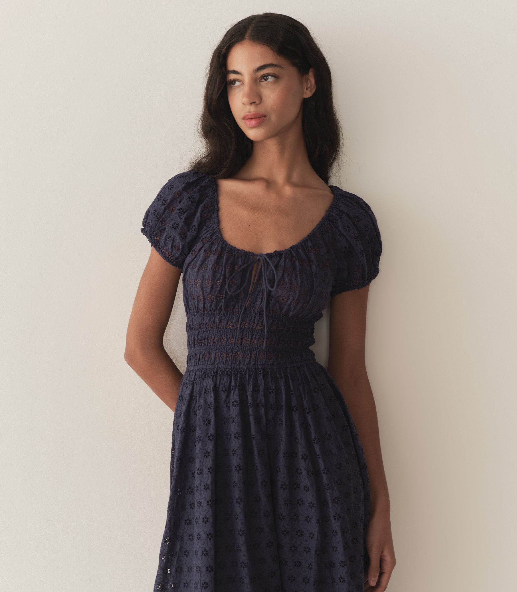 HMD -- QUINN DRESS -- ADRIATIC EYELET