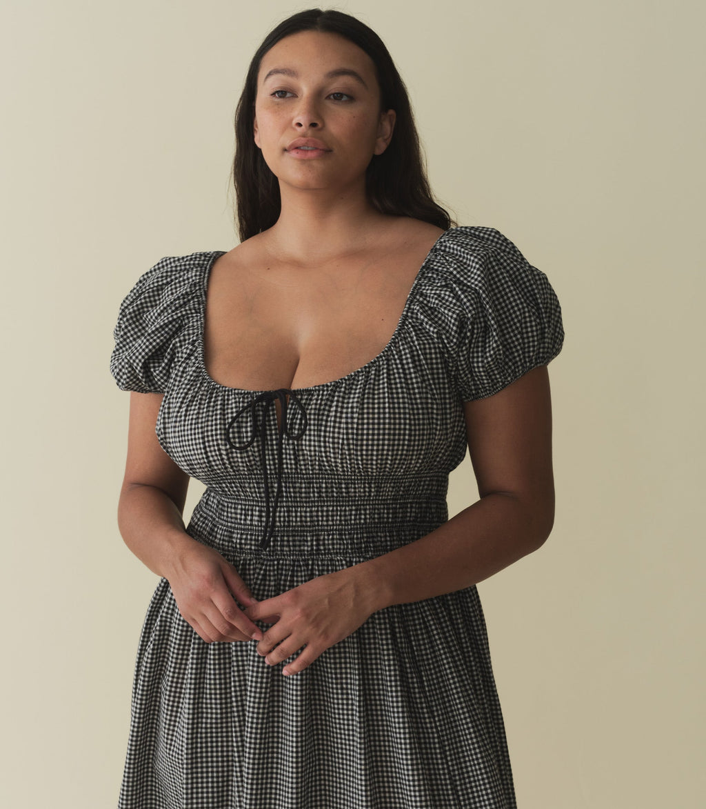 HMD -- QUINN DRESS -- LA MADDALENA GINGHAM