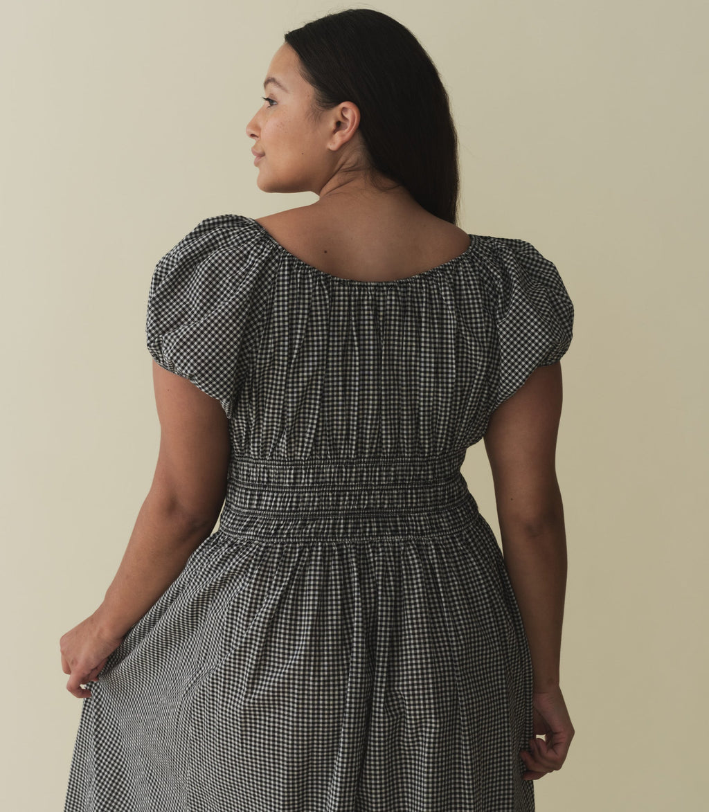 HMD -- QUINN DRESS -- LA MADDALENA GINGHAM