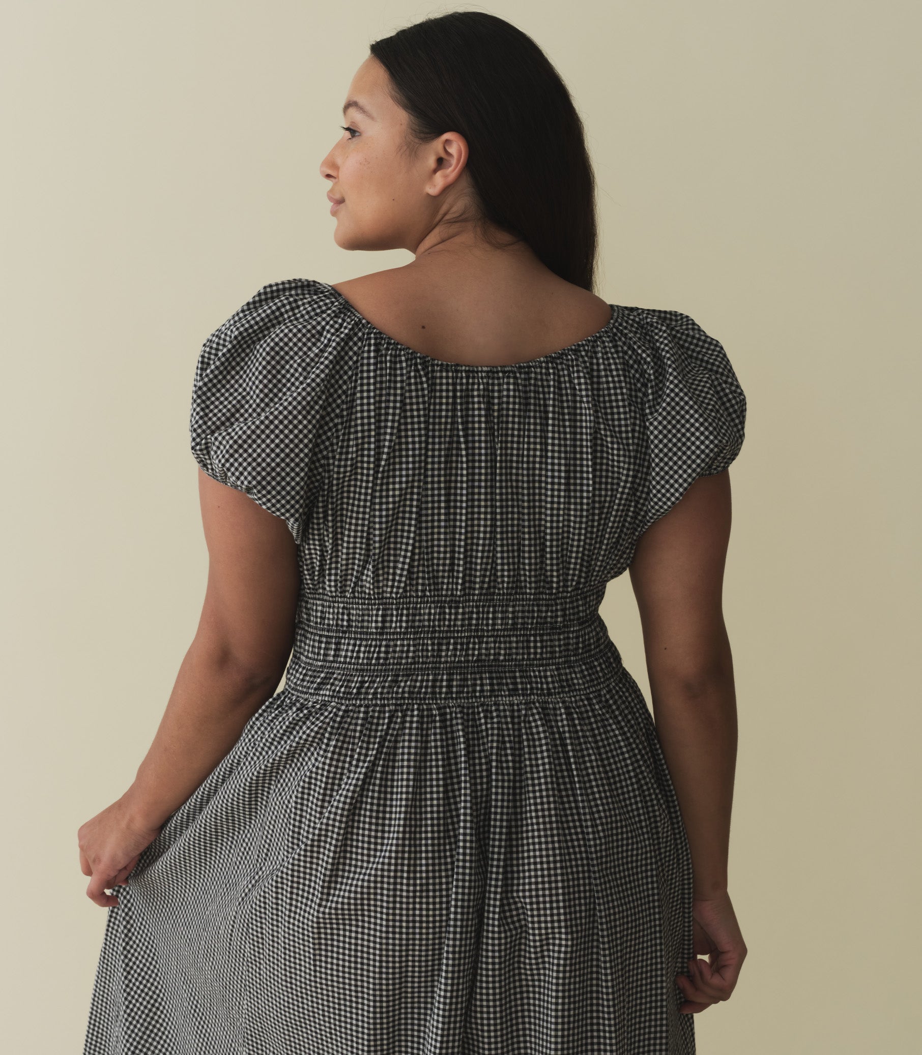 HMD -- QUINN DRESS -- LA MADDALENA GINGHAM