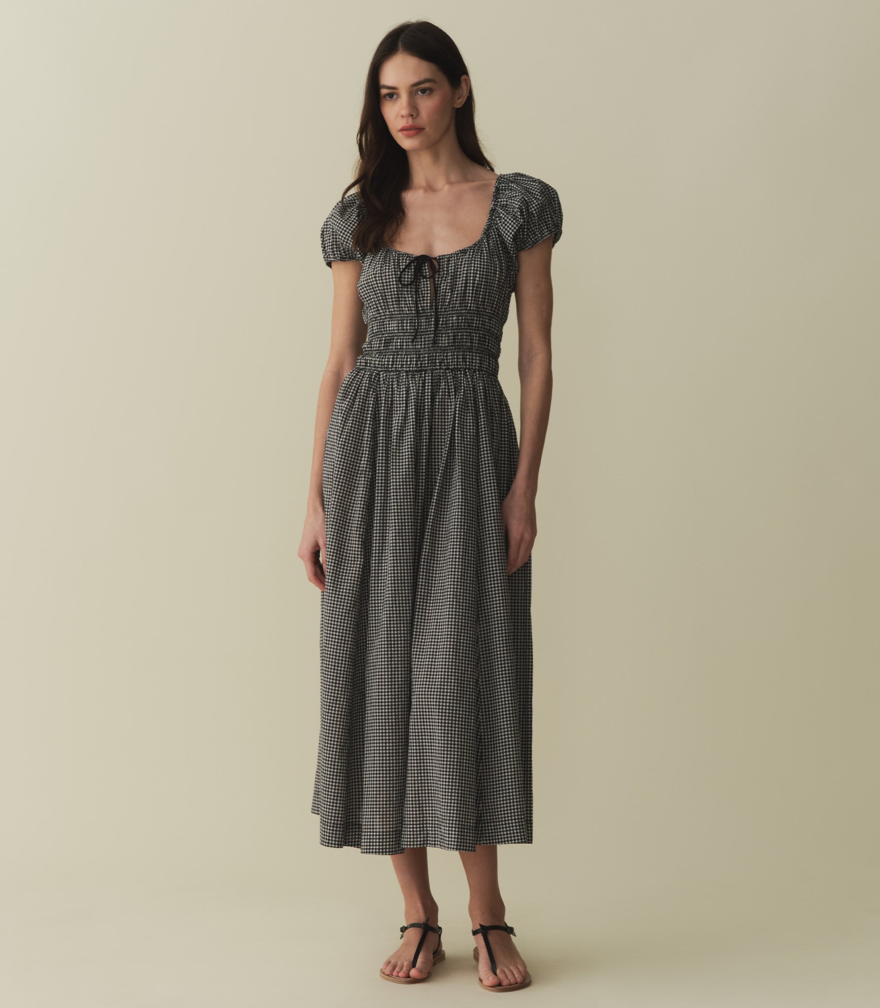 HMD -- QUINN DRESS -- LA MADDALENA GINGHAM