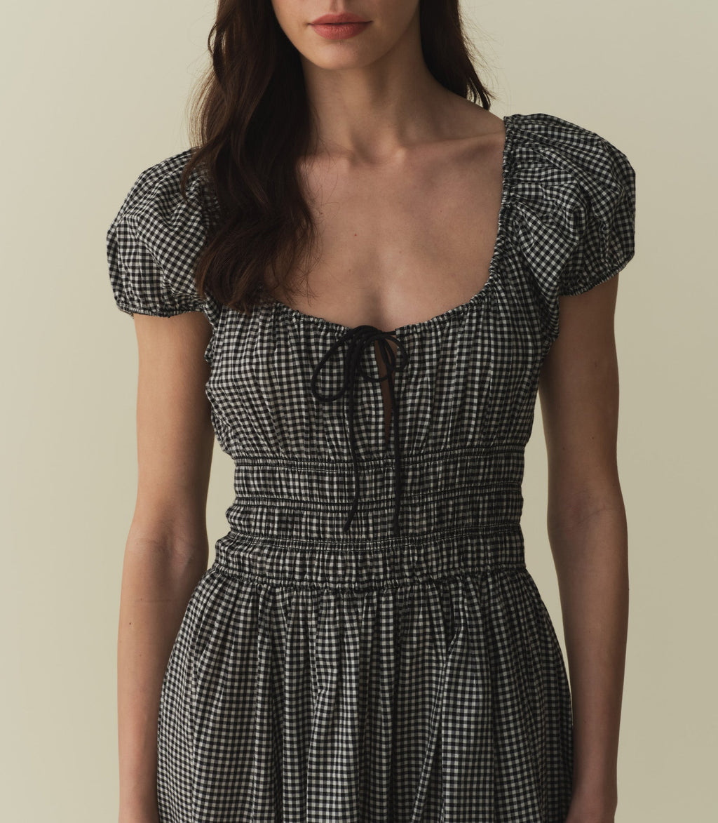 HMD -- QUINN DRESS -- LA MADDALENA GINGHAM