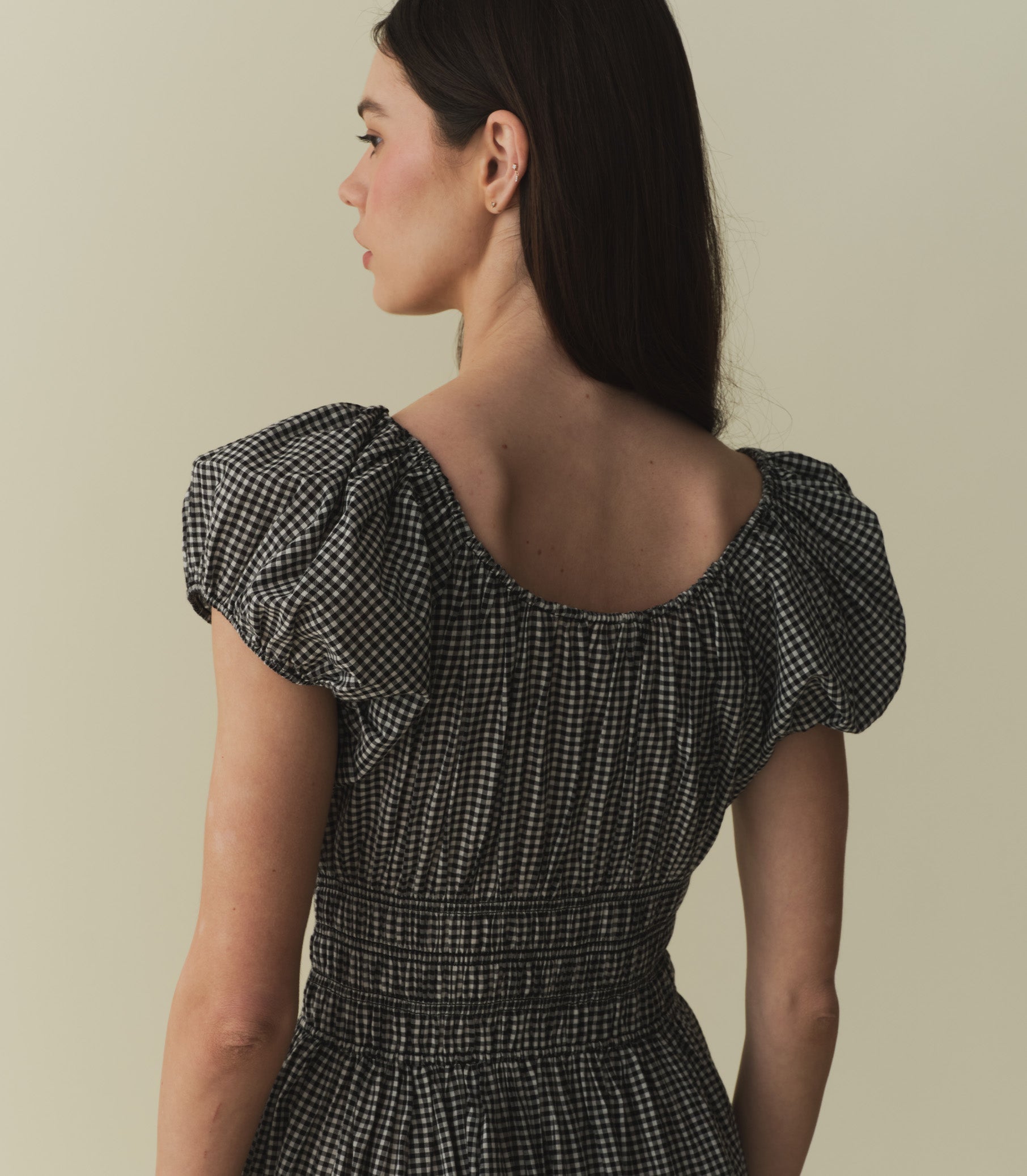 HMD -- QUINN DRESS -- LA MADDALENA GINGHAM