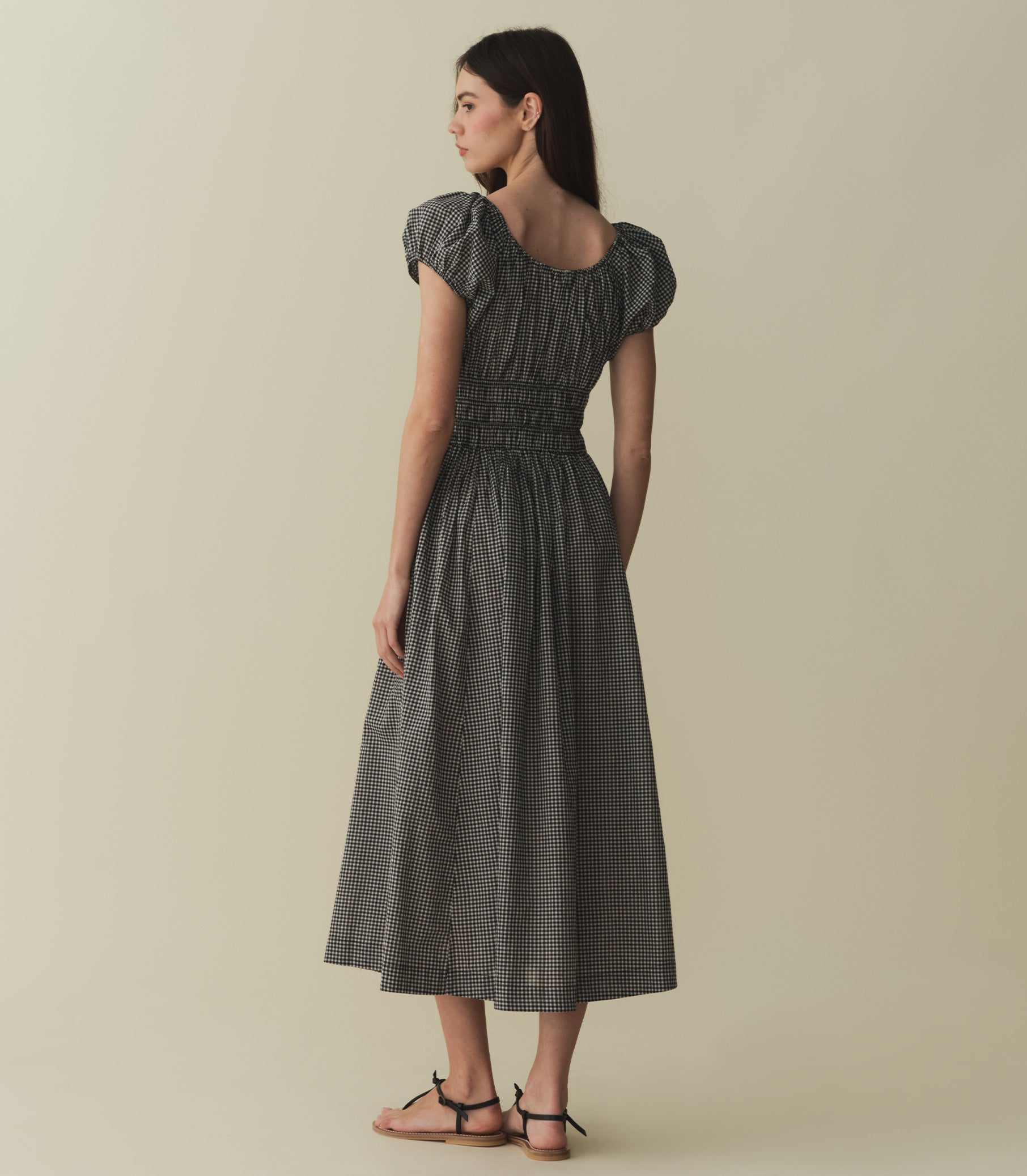 HMD -- QUINN DRESS -- LA MADDALENA GINGHAM