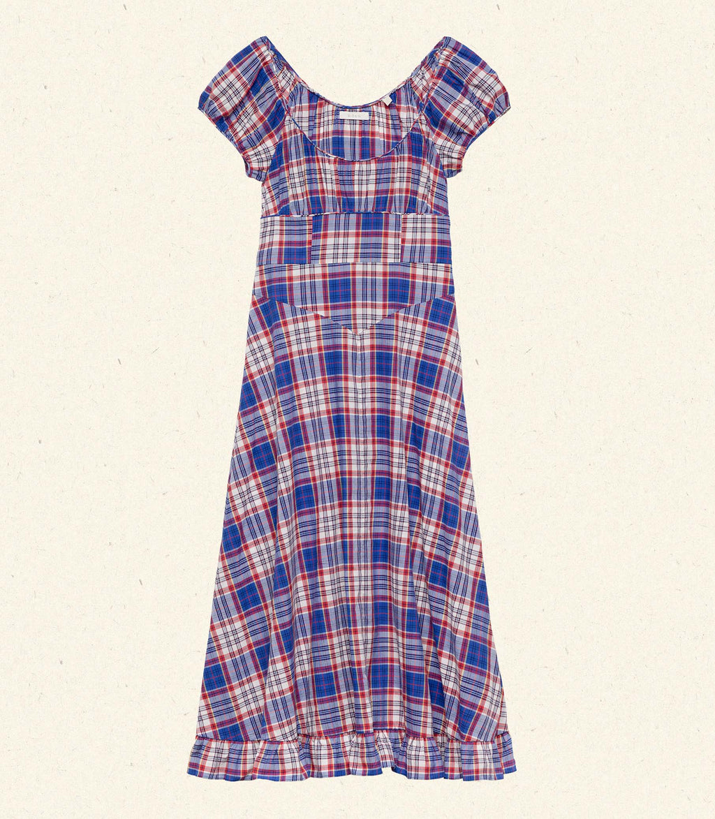 HMD -- RAMONA DRESS -- COTE D'AZUR PLAID