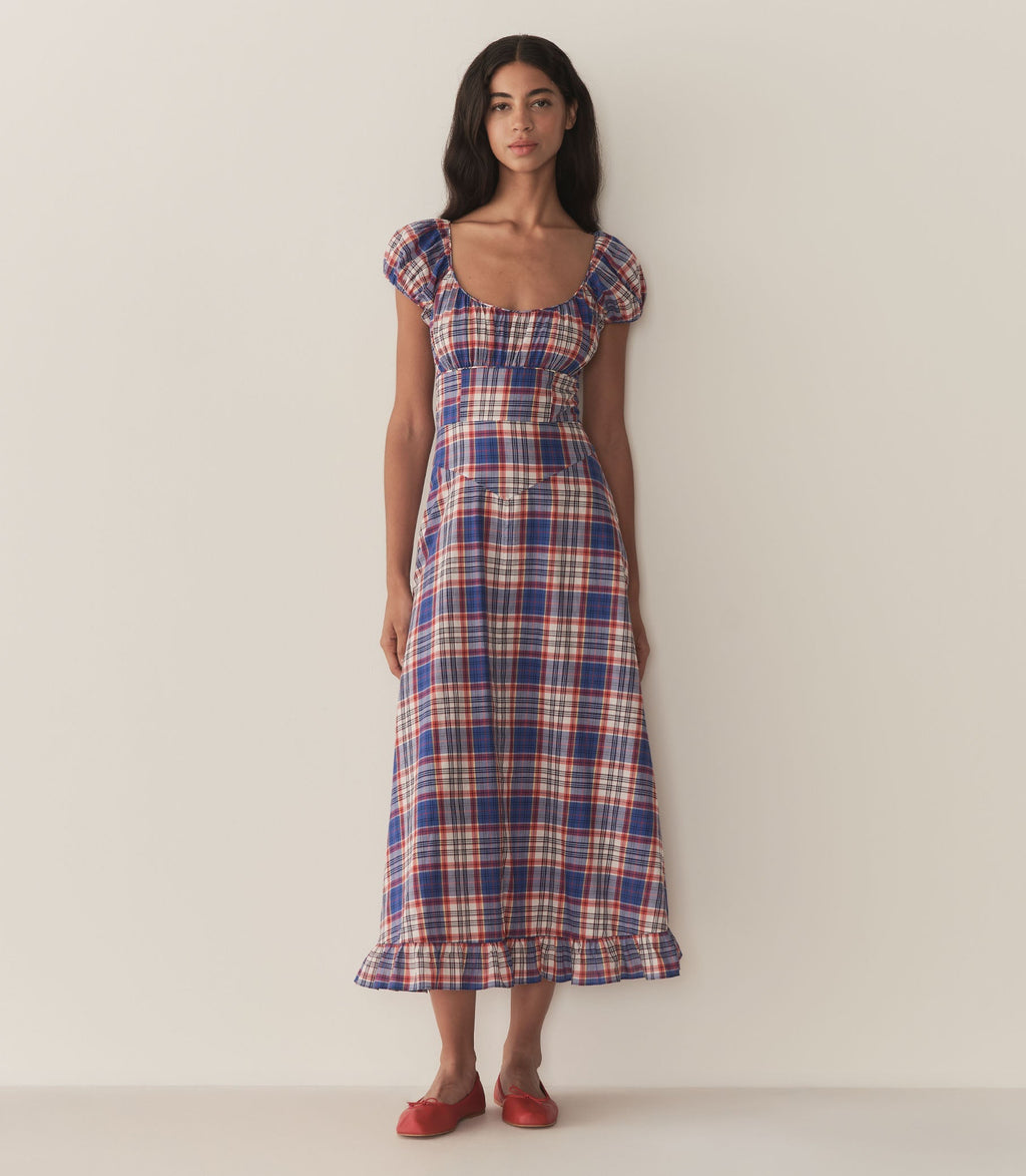 HMD -- RAMONA DRESS -- COTE D'AZUR PLAID