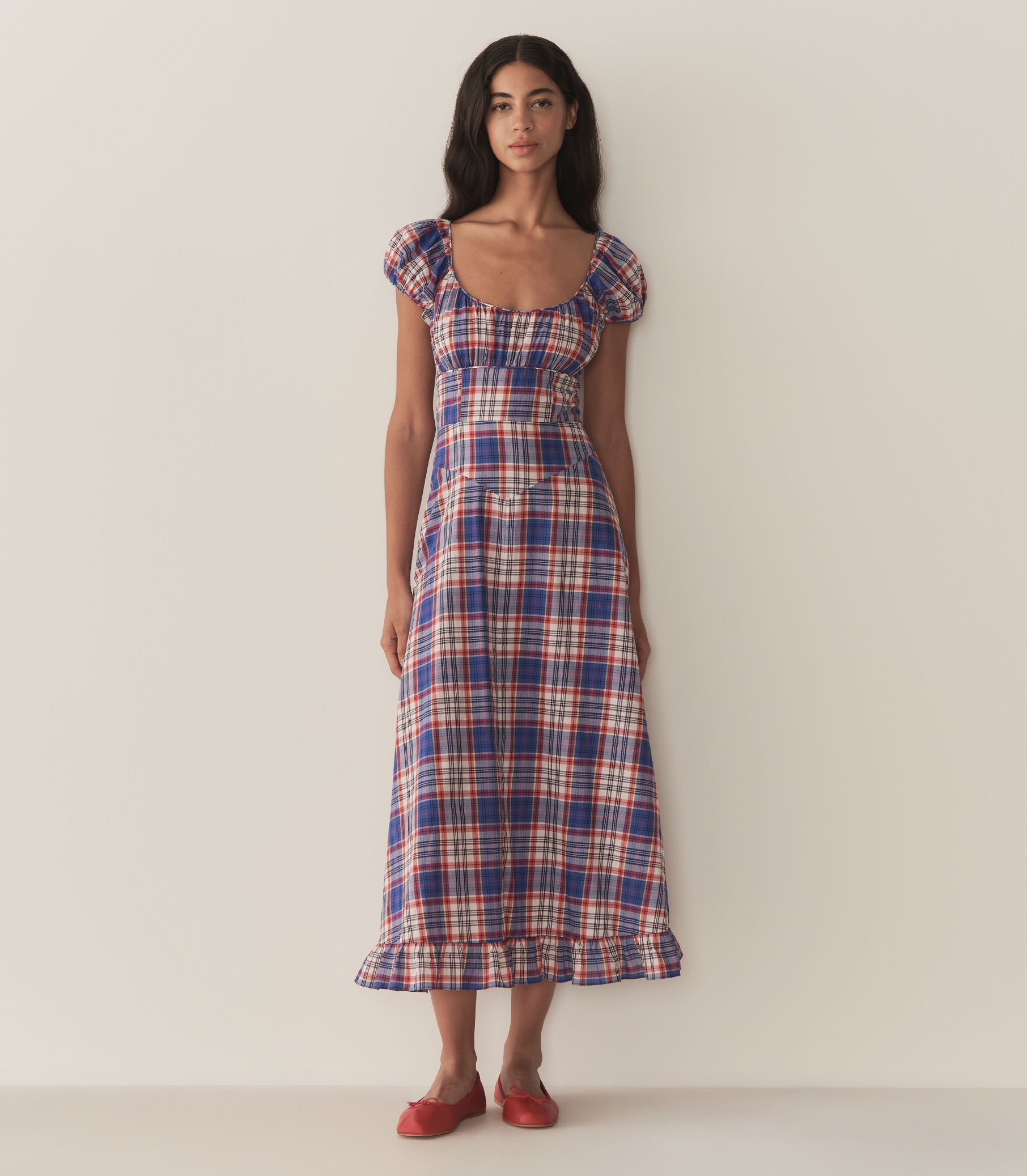 HMD -- RAMONA DRESS -- COTE D'AZUR PLAID
