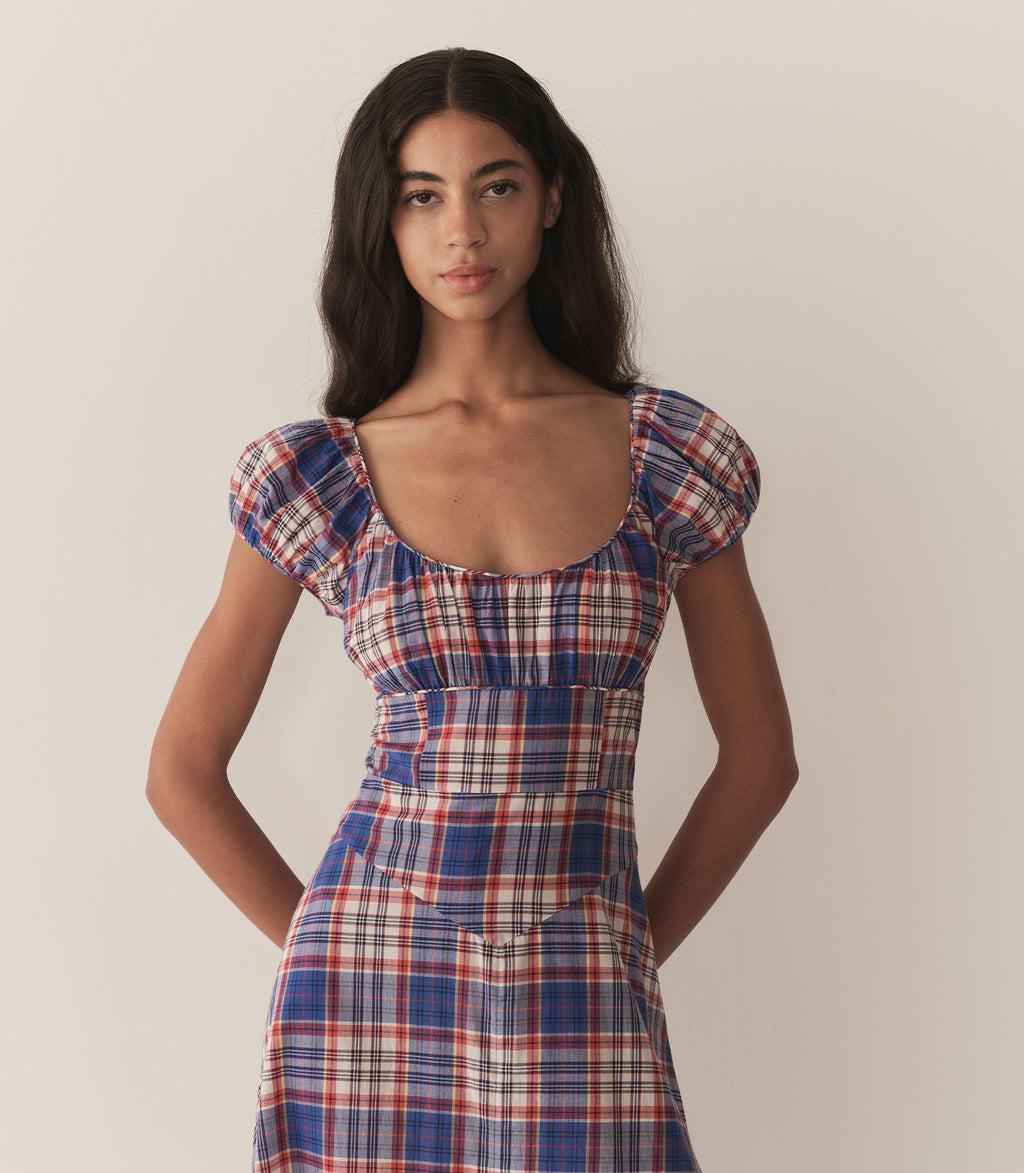 HMD -- RAMONA DRESS -- COTE D'AZUR PLAID