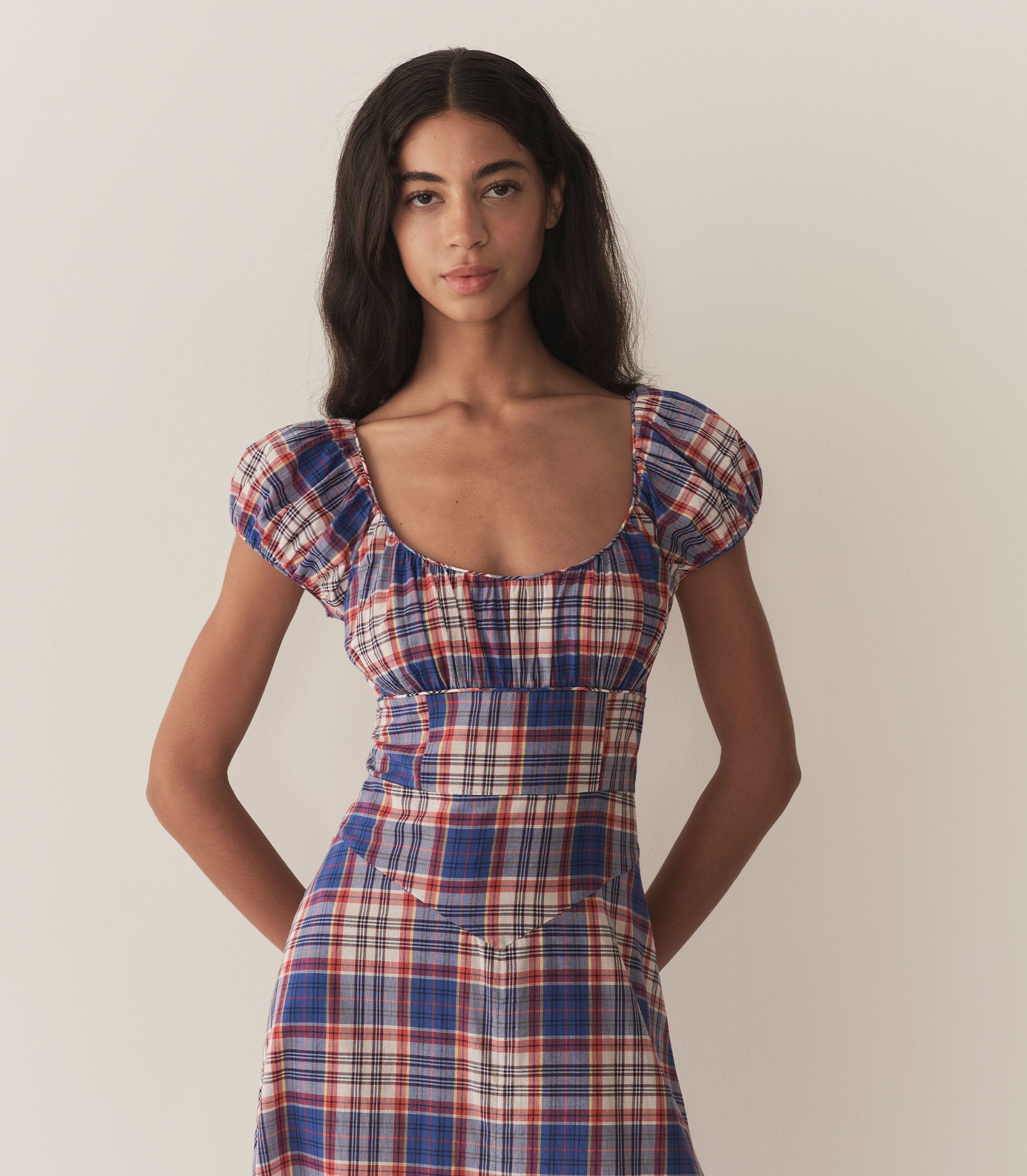 HMD -- RAMONA DRESS -- COTE D'AZUR PLAID