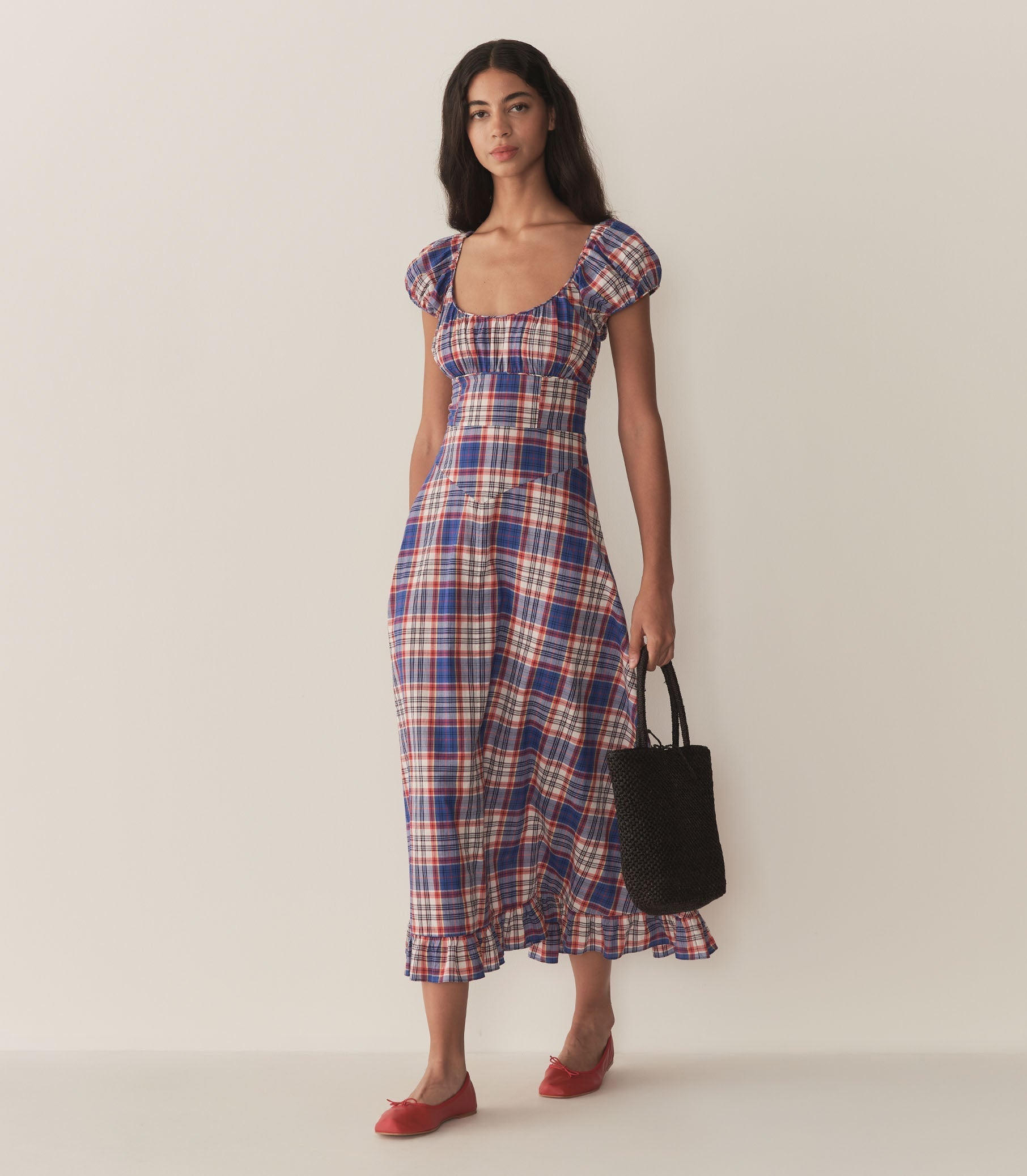 HMD -- RAMONA DRESS -- COTE D'AZUR PLAID