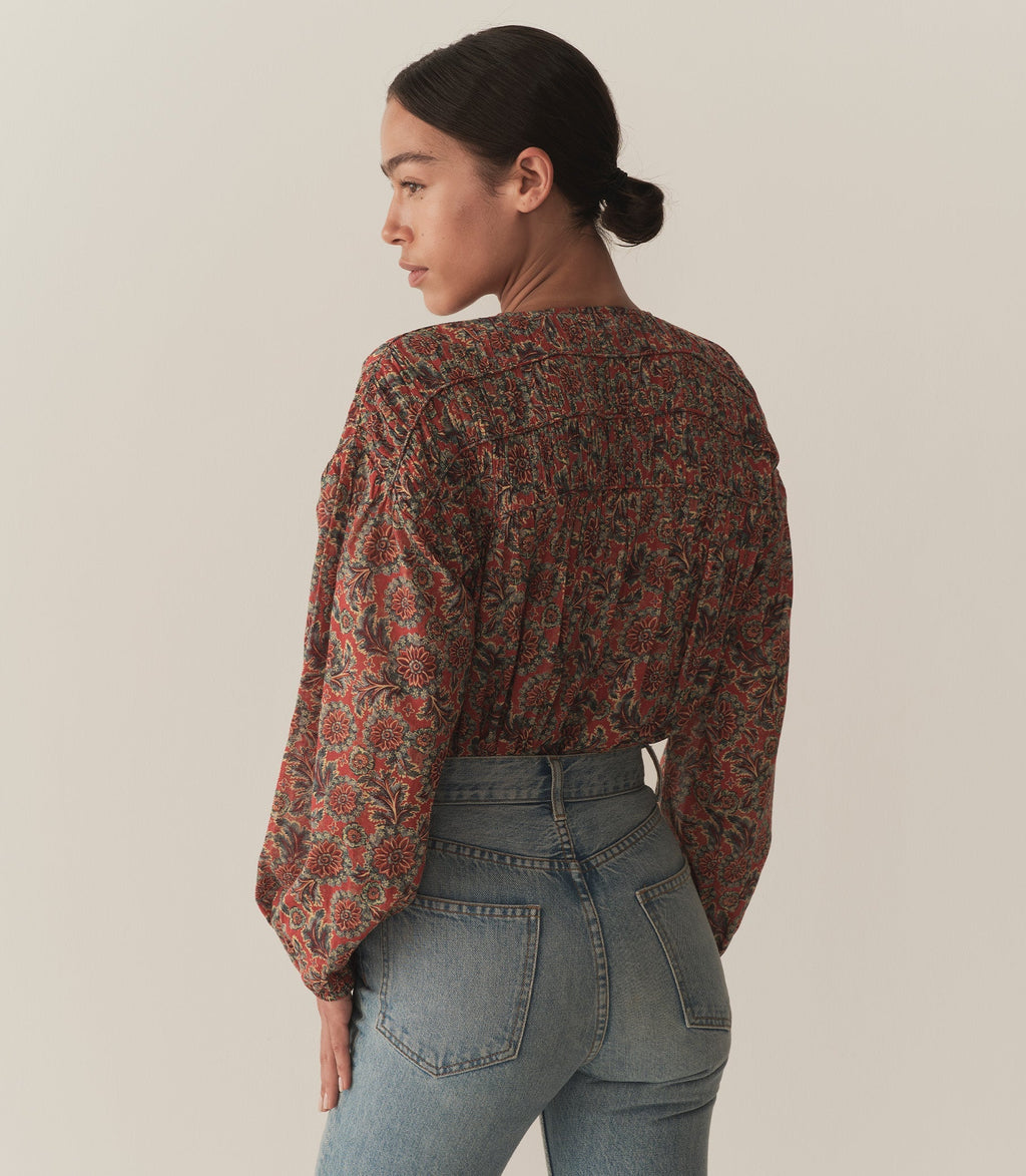 HMD -- RENELLE TOP -- L'ORANGE SOLEIL FLEURIT