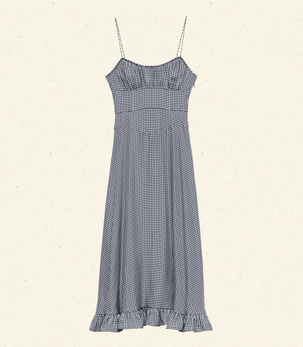 HMD -- ROSARIA DRESS -- SANTA MARINA GINGHAM
