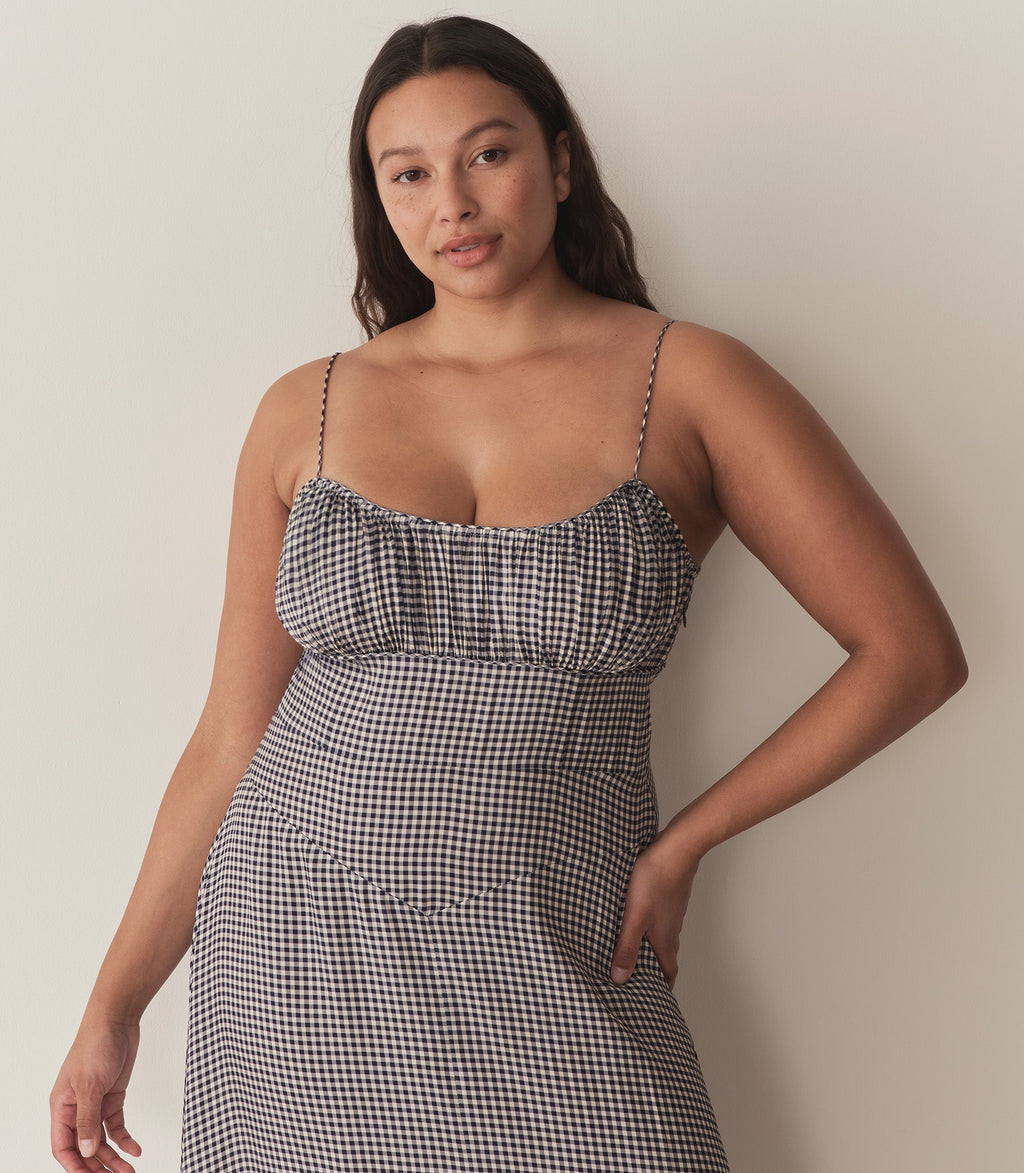 HMD -- ROSARIA DRESS -- SANTA MARINA GINGHAM