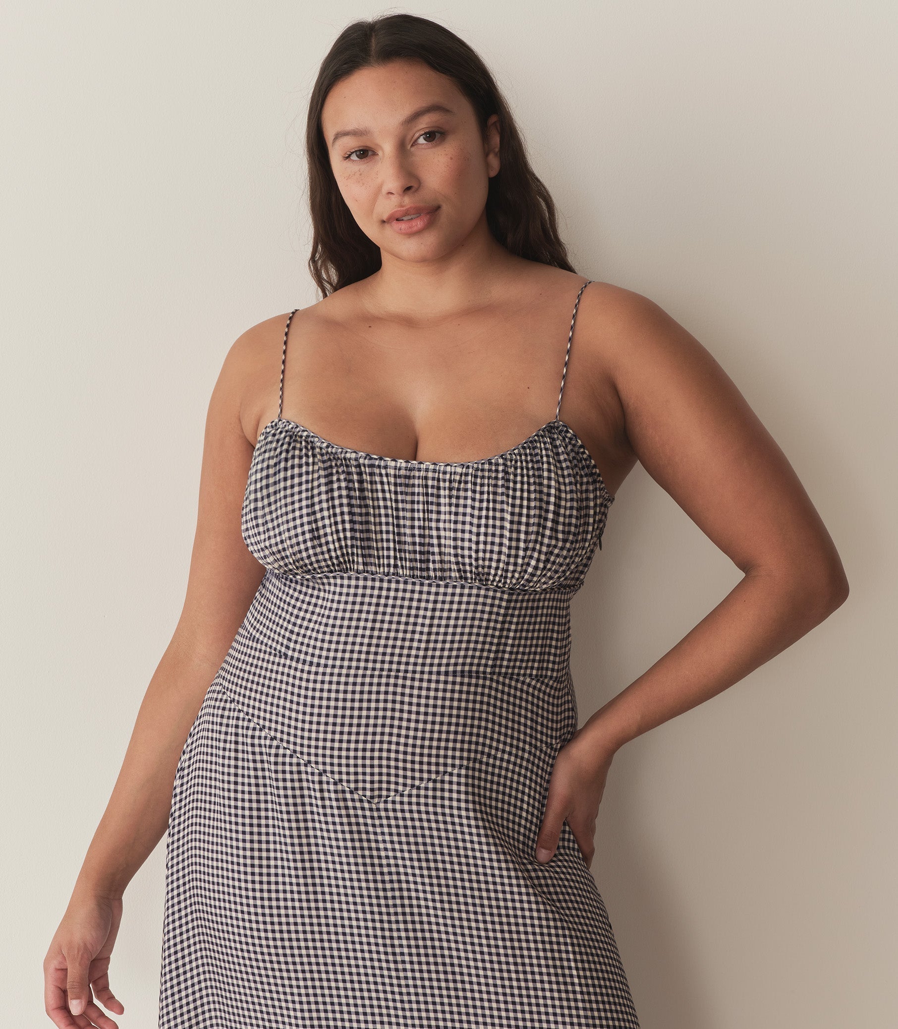 HMD -- ROSARIA DRESS -- SANTA MARINA GINGHAM