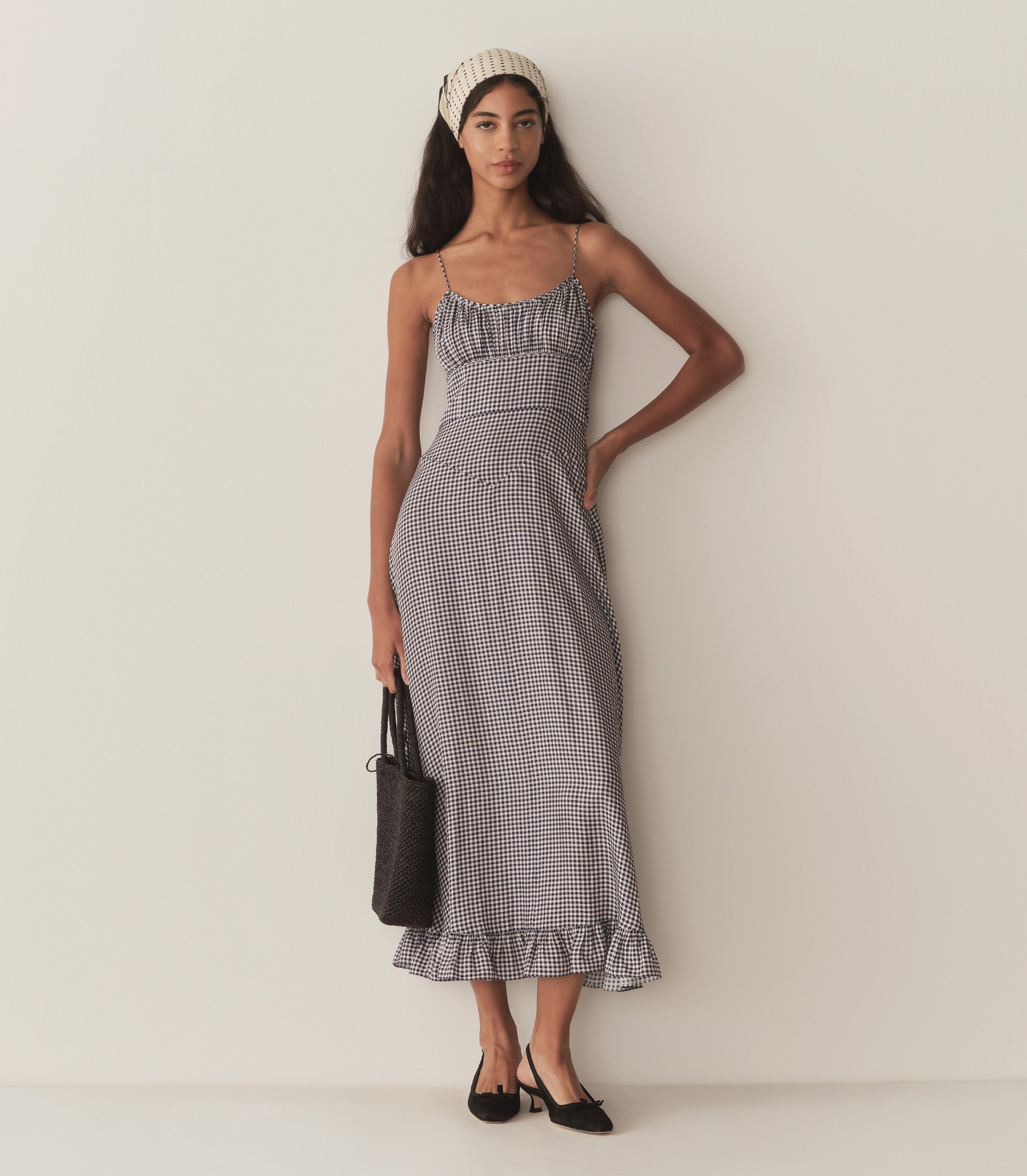 HMD -- ROSARIA DRESS -- SANTA MARINA GINGHAM