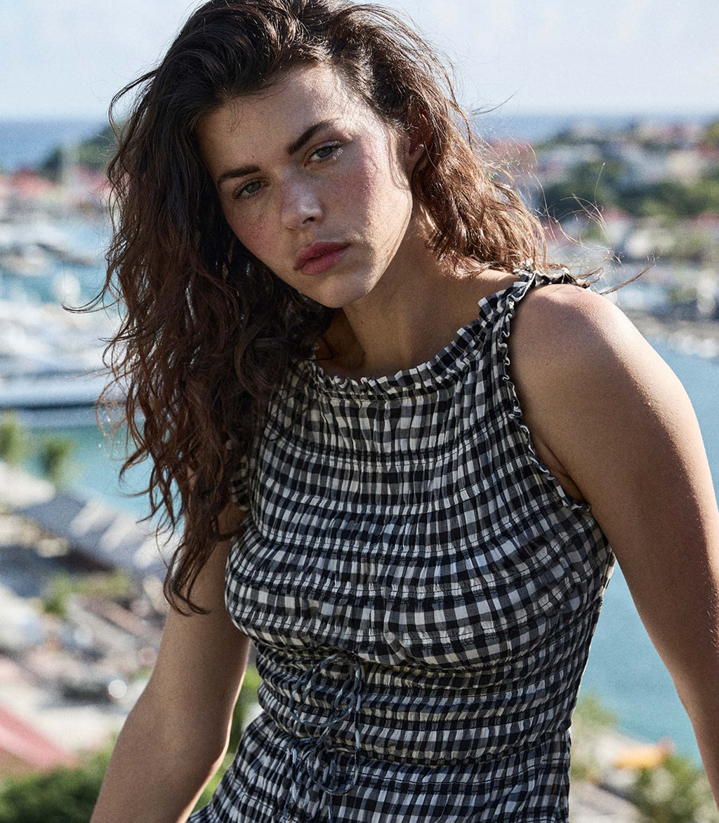 HMD -- ROSELLA DRESS -- NOIR GRETA GINGHAM