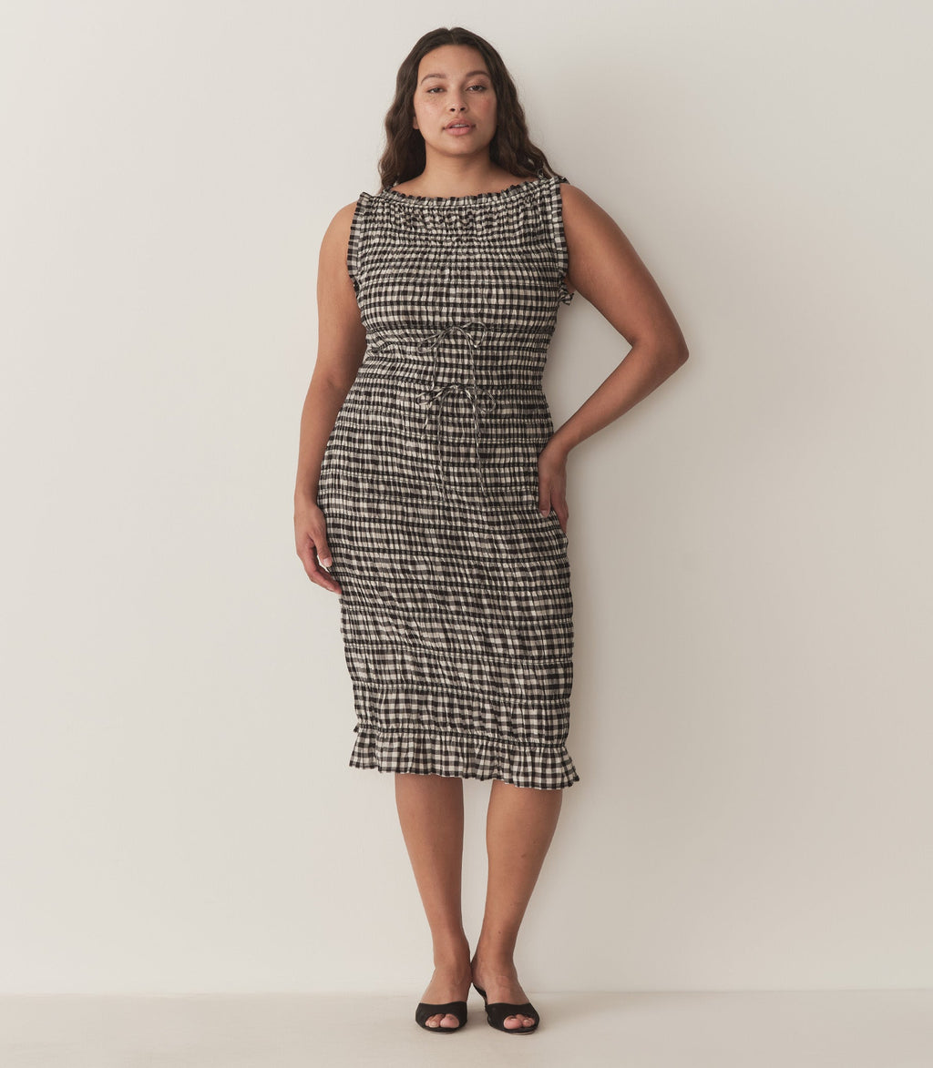 HMD -- ROSELLA DRESS -- NOIR GRETA GINGHAM