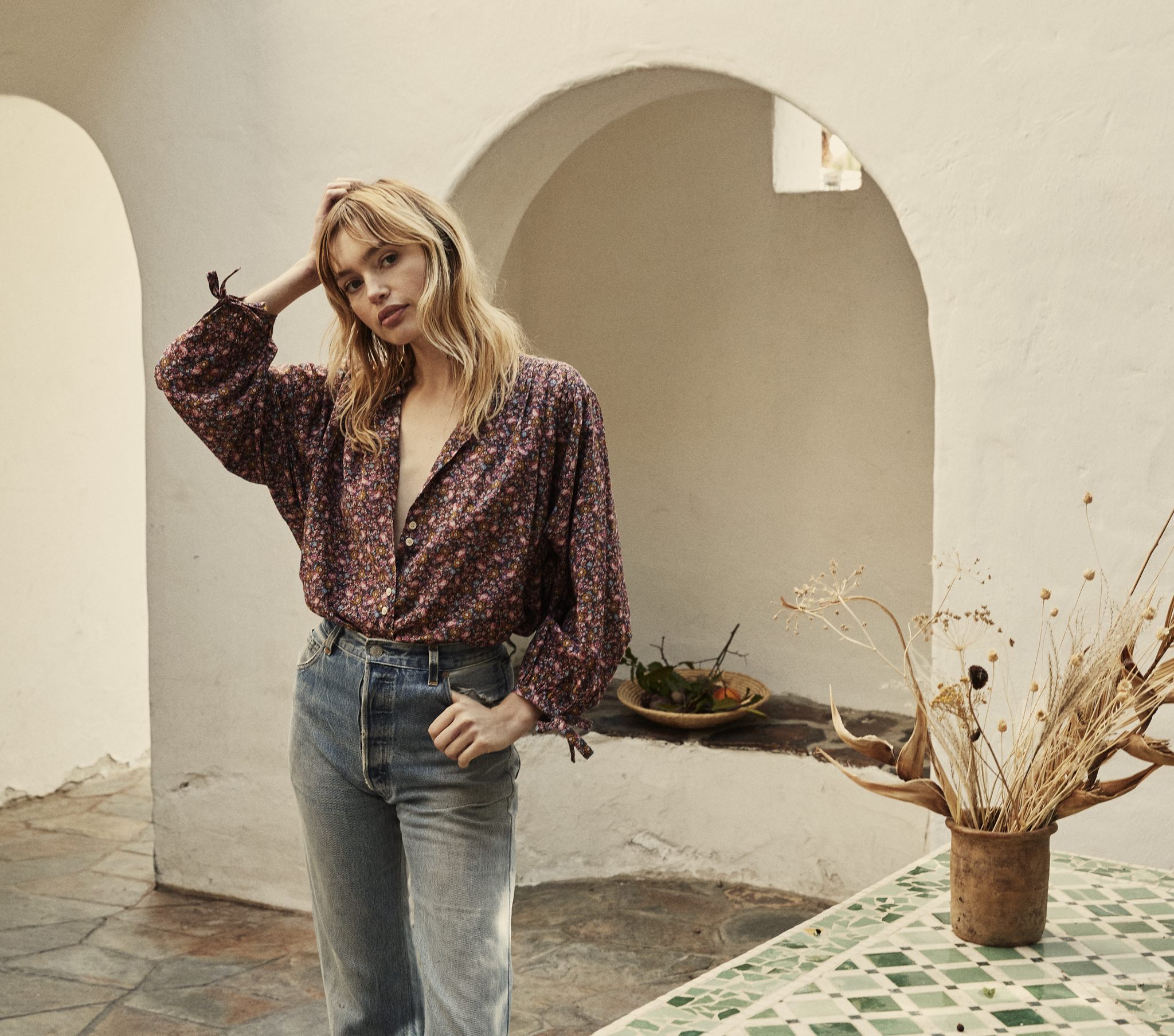 HMD -- O'KEEFFE TOP -- BLUE LAUREL CANYON ROSE