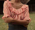 HMD -- SAMARA TOP -- CHERRY GINGHAM