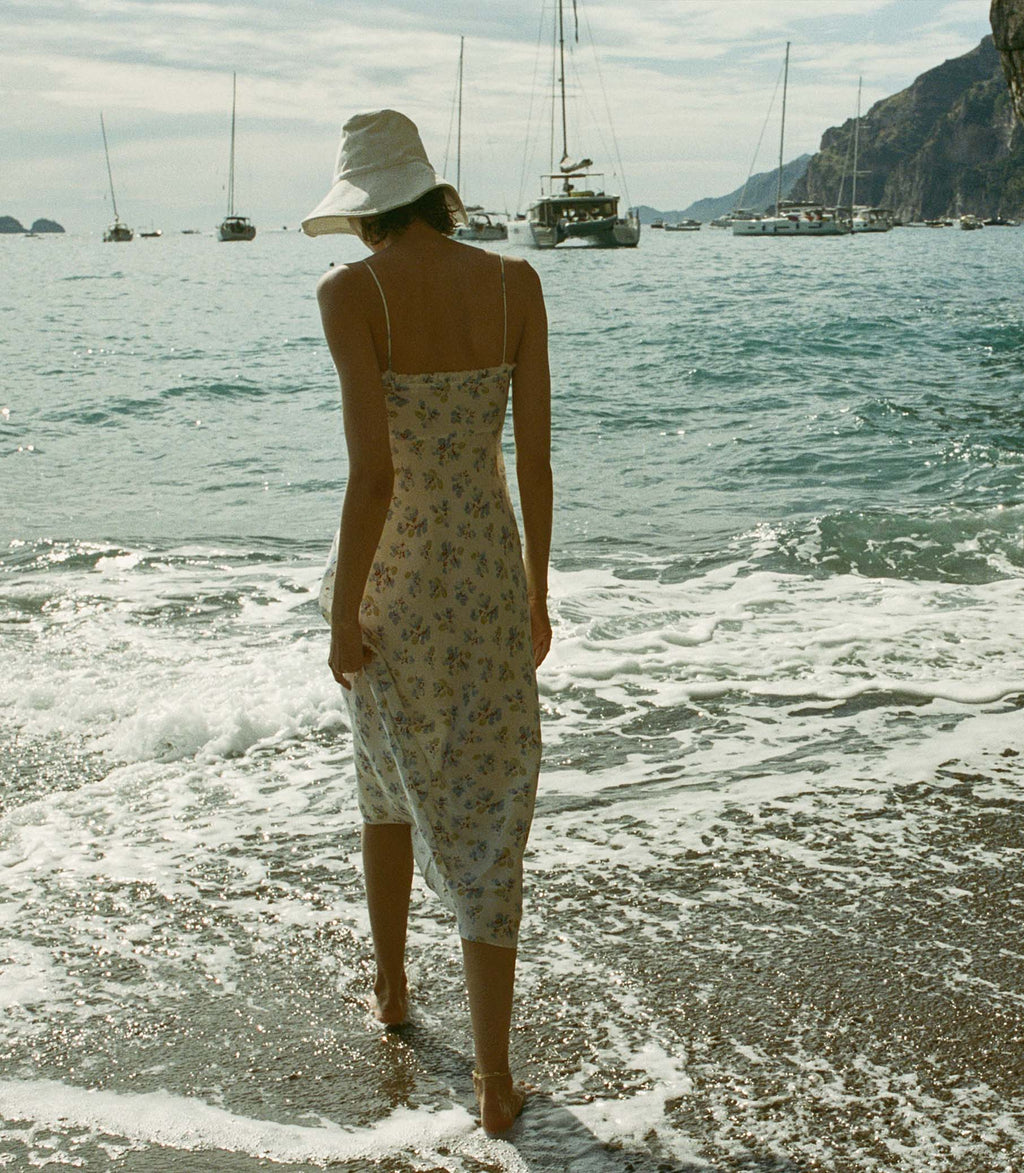 HMD -- SANDIA DRESS -- BLEU FROLICKING FLORAL