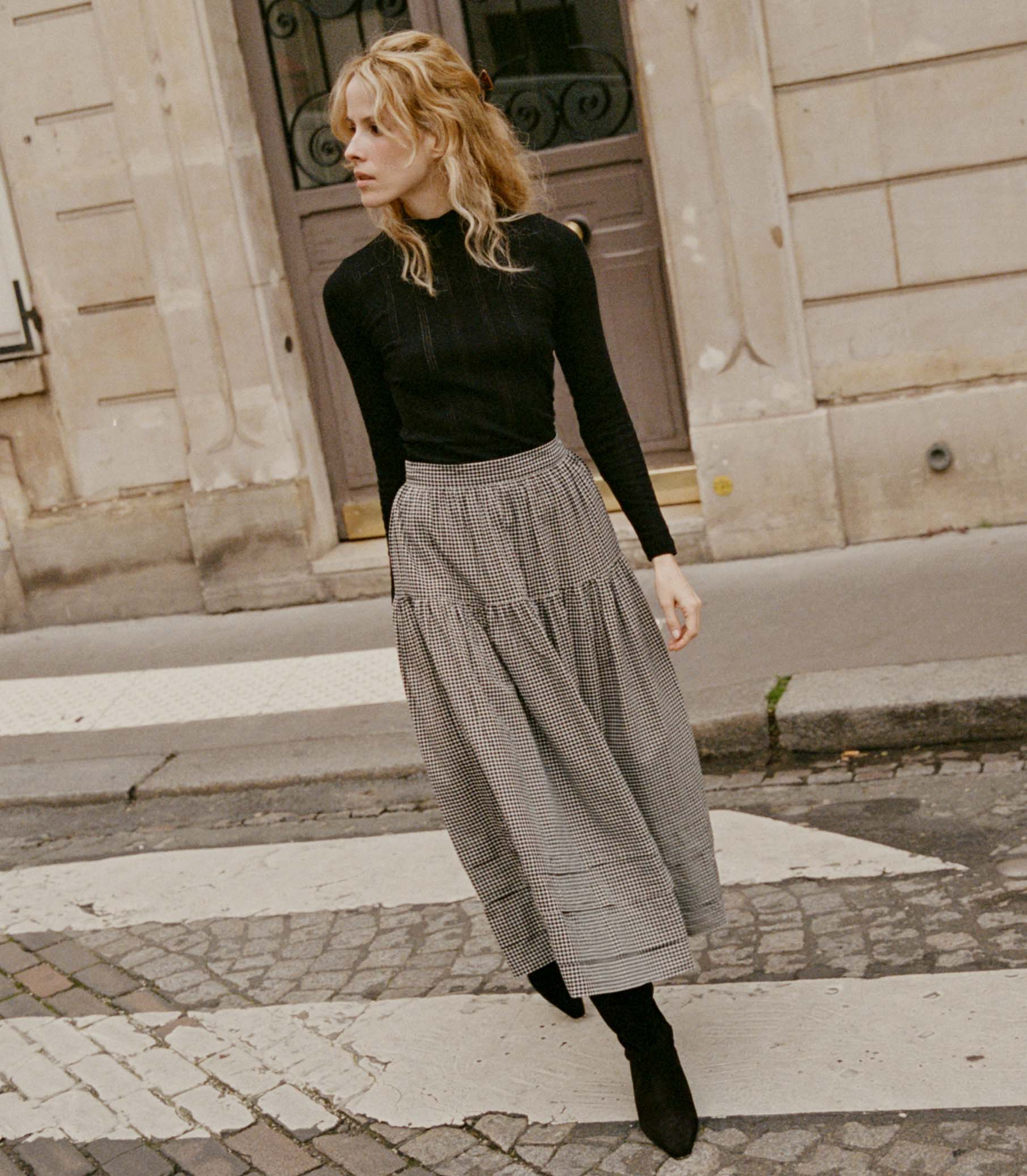 HMD -- SEBASTIANE SKIRT -- LA MADDALENA GINGHAM