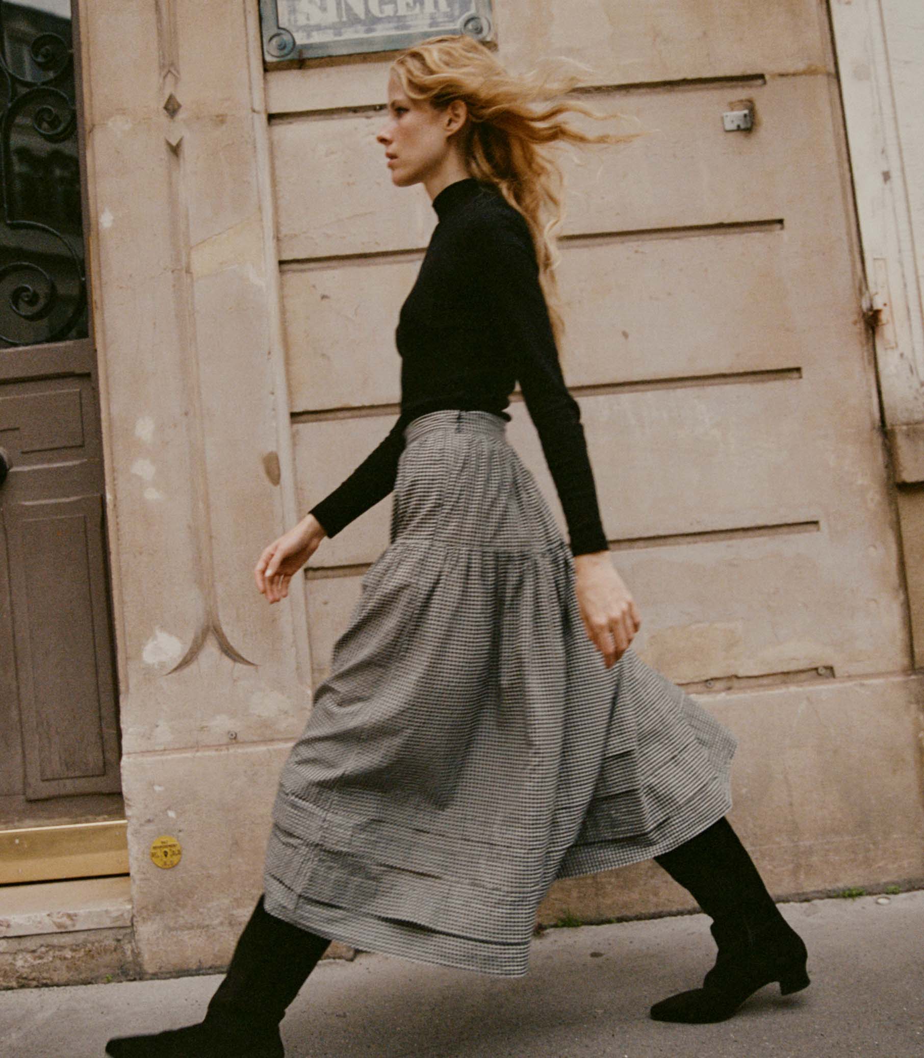 HMD -- SEBASTIANE SKIRT -- LA MADDALENA GINGHAM