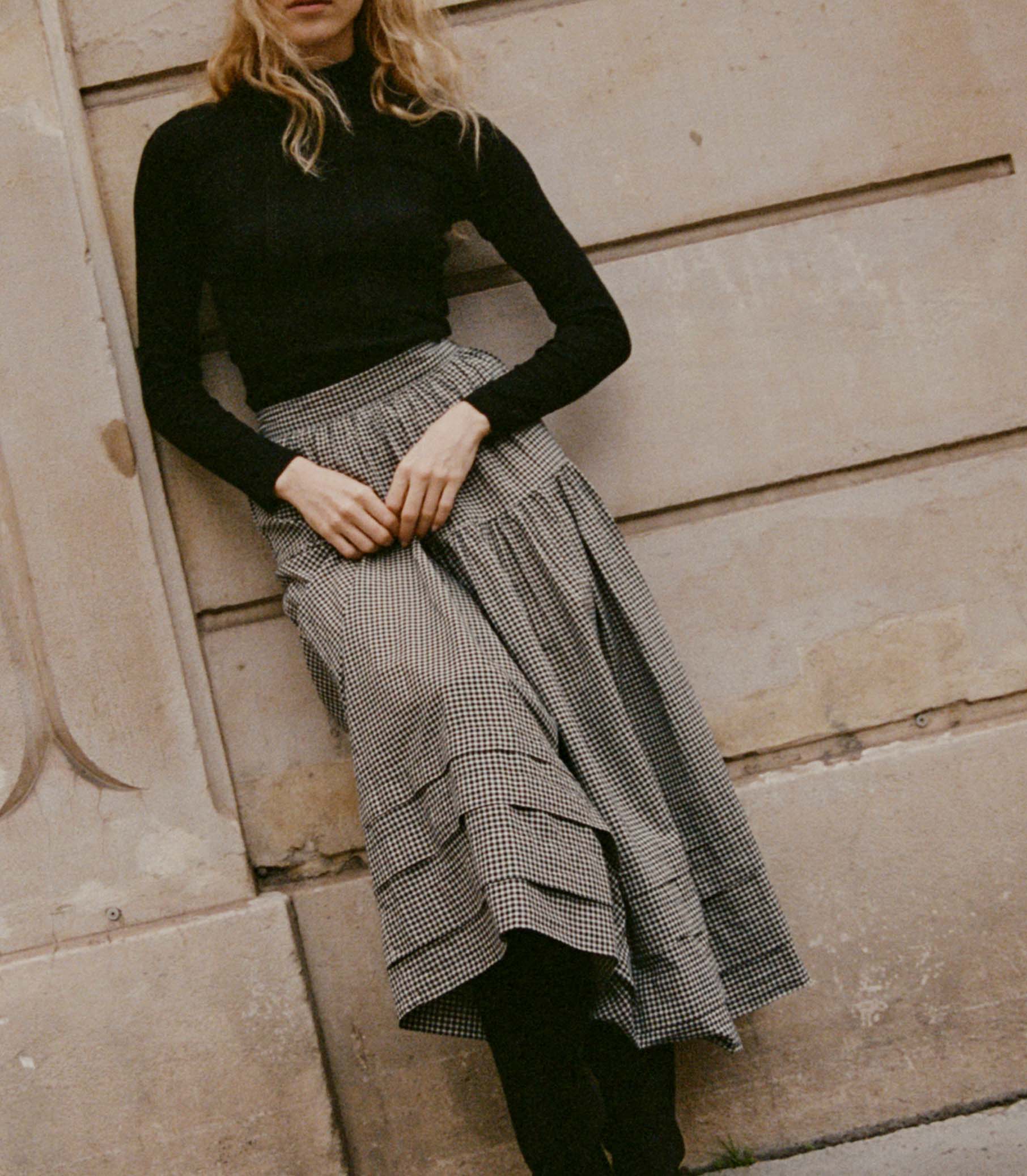 HMD -- SEBASTIANE SKIRT -- LA MADDALENA GINGHAM
