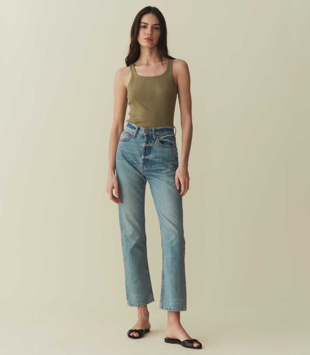 HMD -- SEINE CASHMERE BLEND TANK -- PASTURE