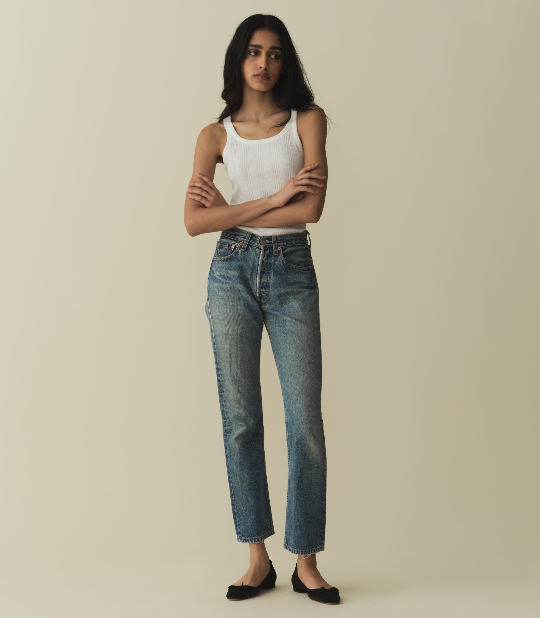 HMD -- SEINE CASHMERE BLEND TANK -- SALT