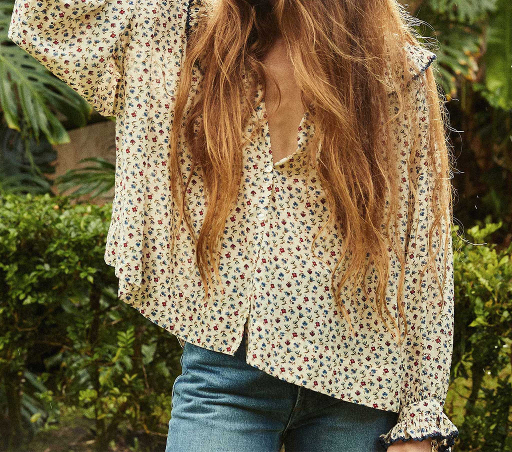 HMD -- SEYCHELLE TOP -- WILD BAYBERRY BLOOM