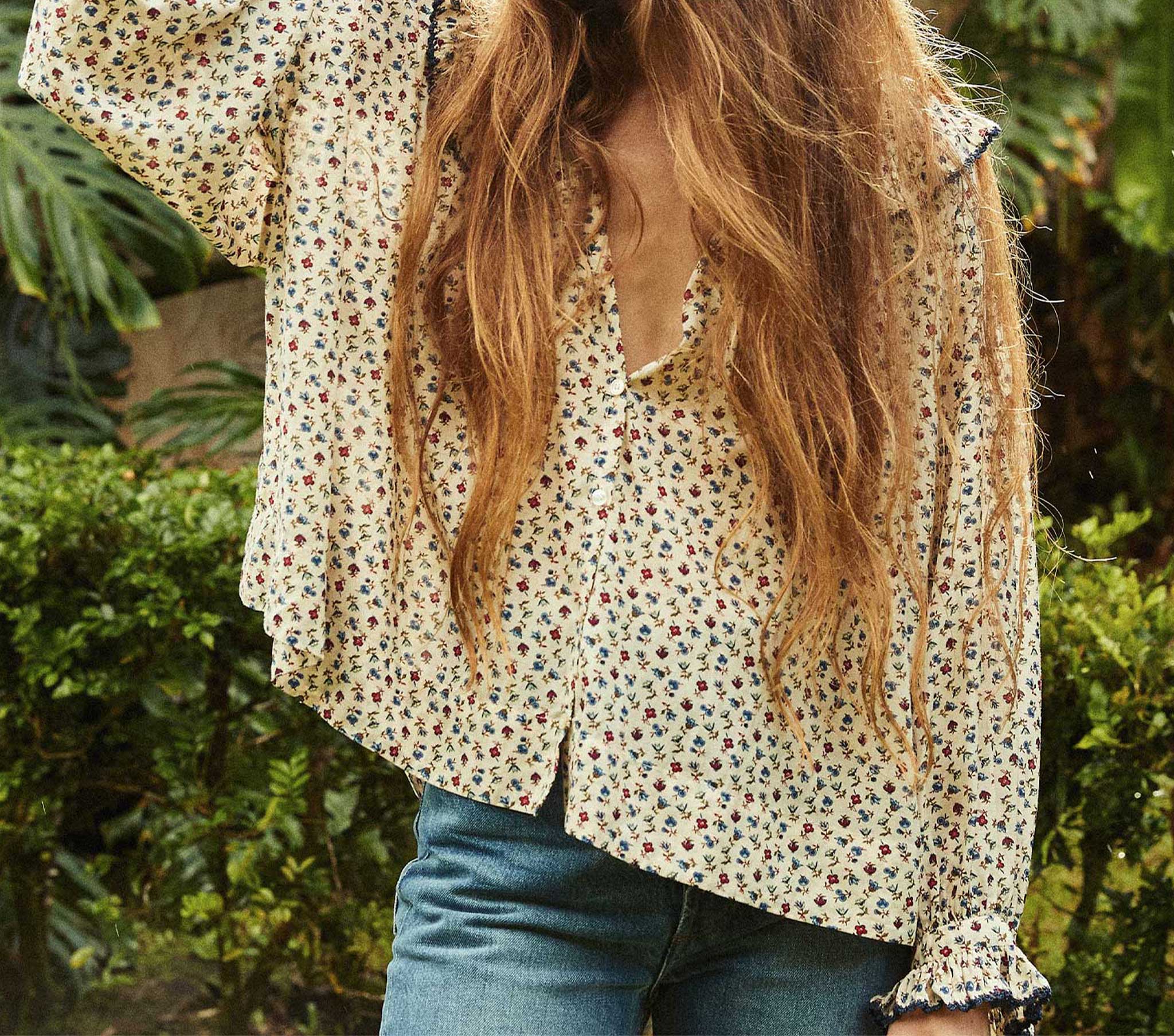 HMD -- SEYCHELLE TOP -- WILD BAYBERRY BLOOM