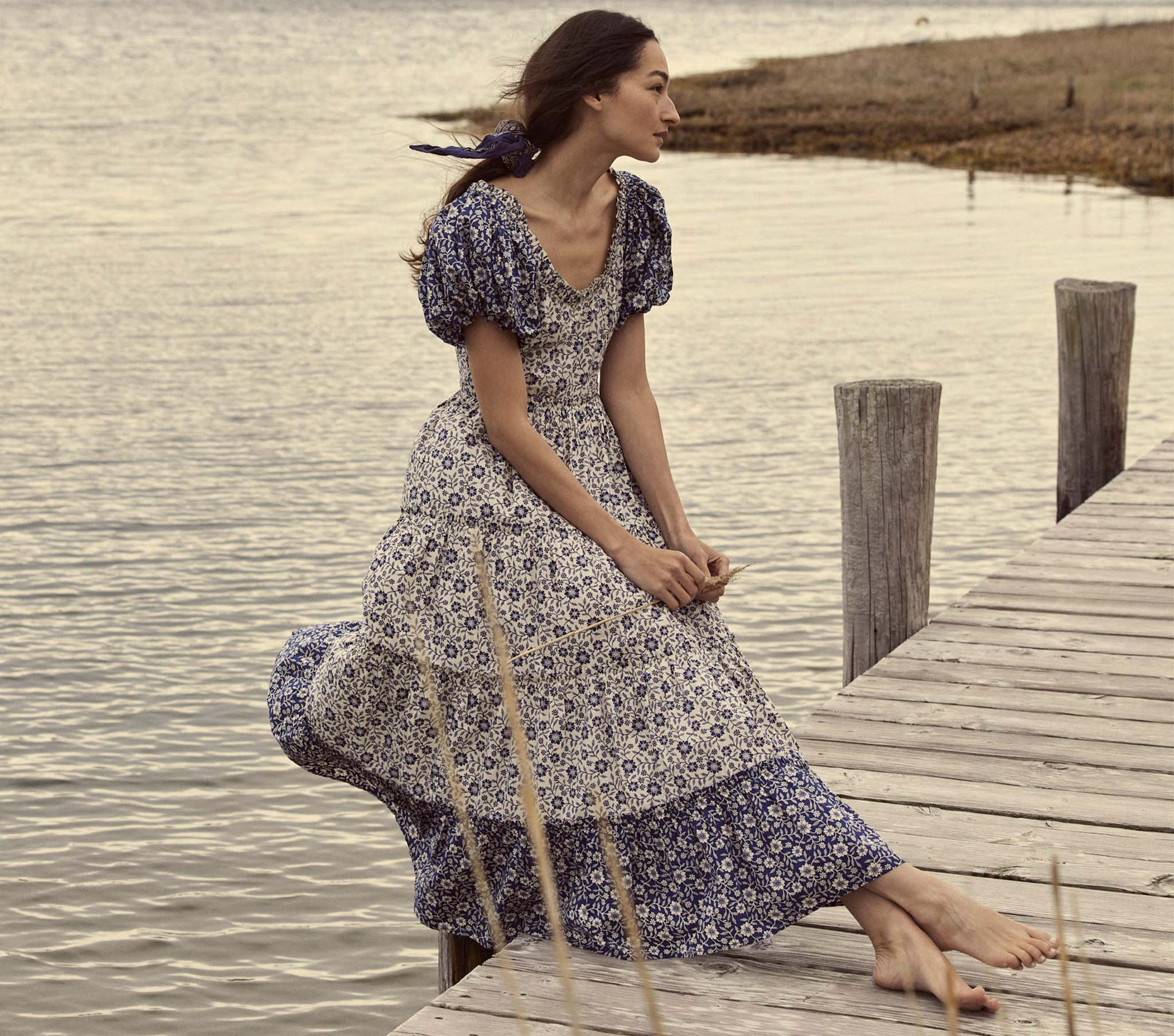 HMD -- SIMONETTA DRESS -- JESSAMINE CALICO PATCHWORK