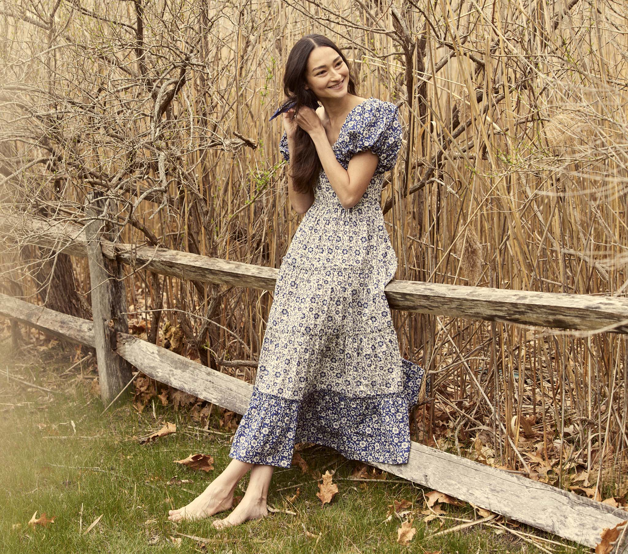 HMD -- SIMONETTA DRESS -- JESSAMINE CALICO PATCHWORK